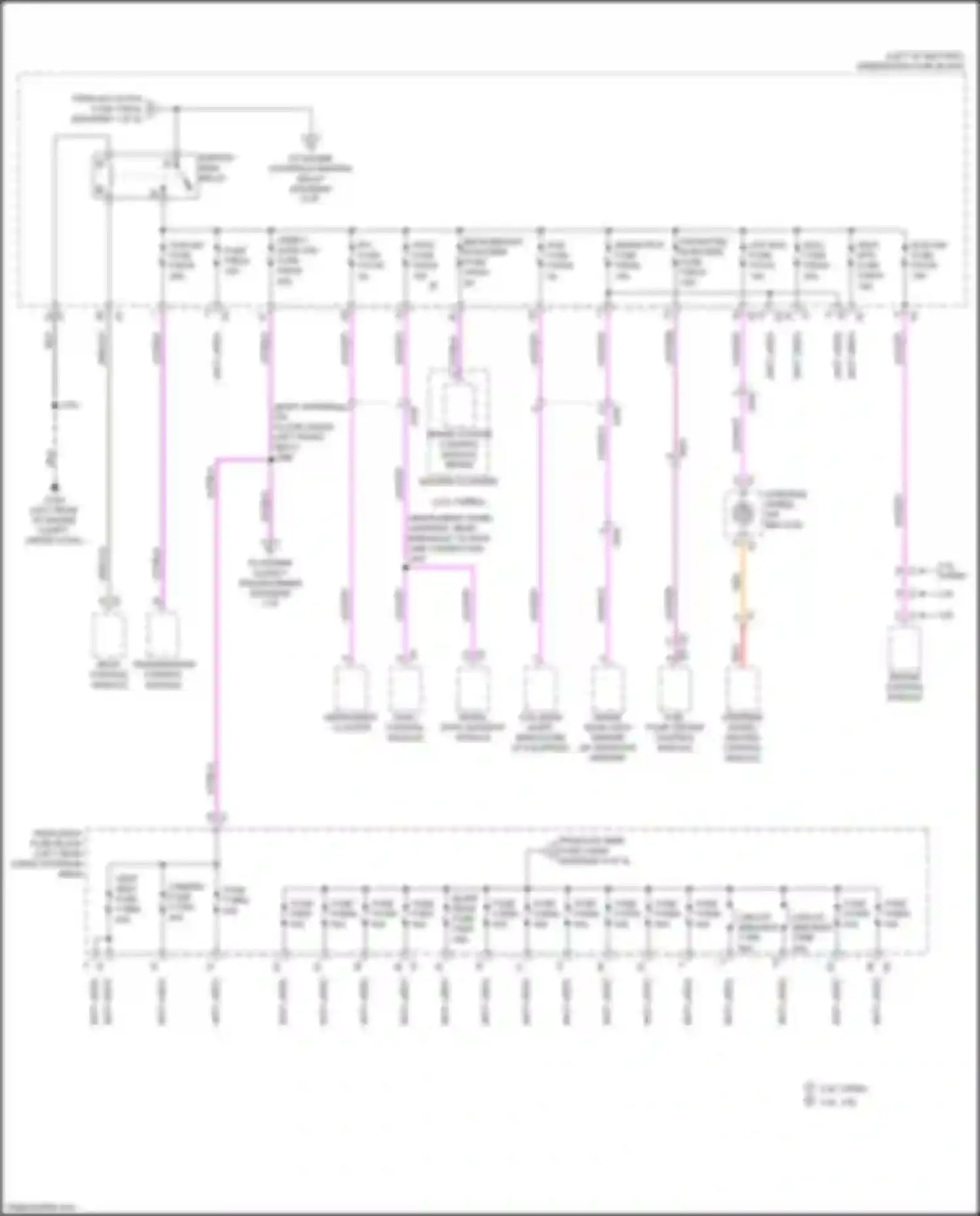 Wiring diagram inside rear view mirror for Chevrolet Blazer III (2018-2023) (3 of 3)