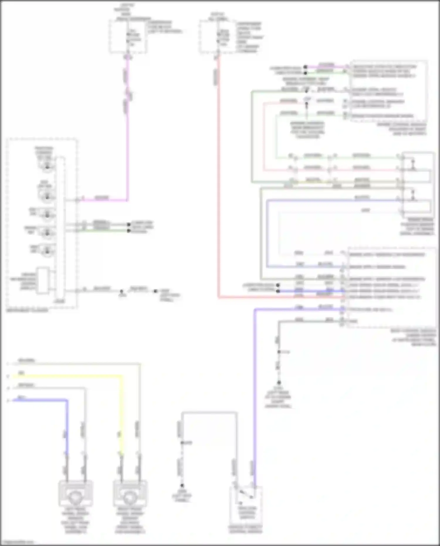 Wiring diagram instrument cluster for Chevrolet Blazer III (2018-2023) (41 of 43)