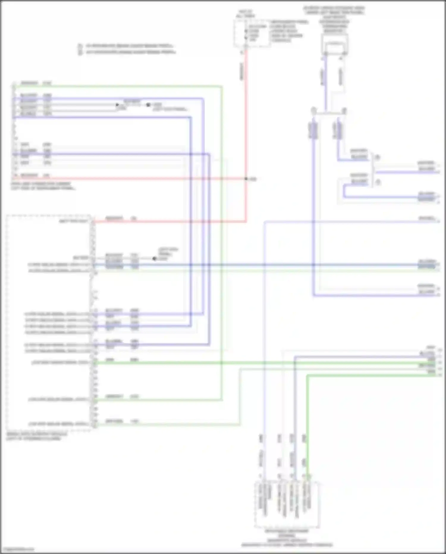 Wiring diagram instrument panel fuse block for Chevrolet Blazer III (2018-2023) (1 of 48)