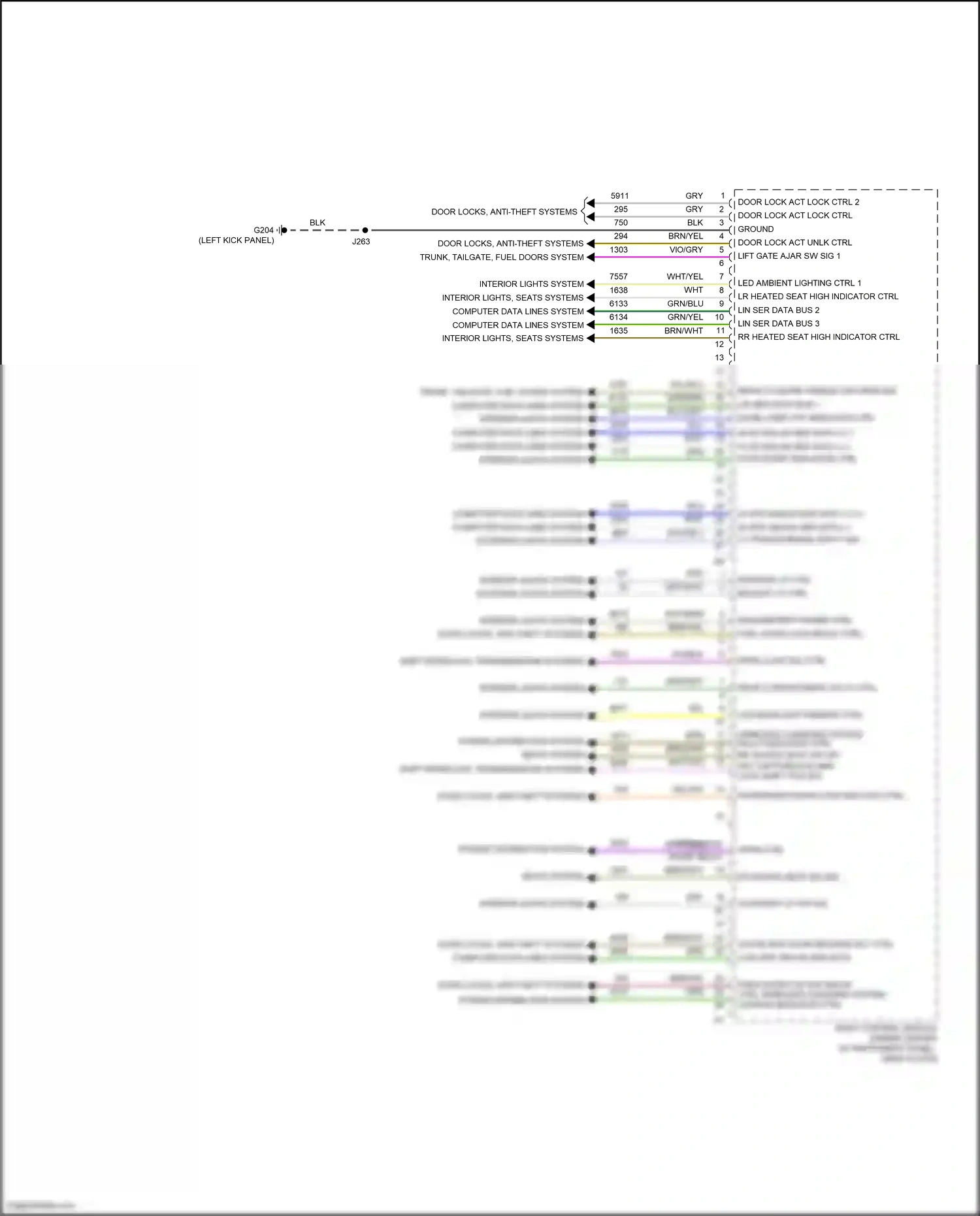 Wiring diagram interior lp ctrl for Chevrolet Blazer III (2018-2023) (1 of 1)
