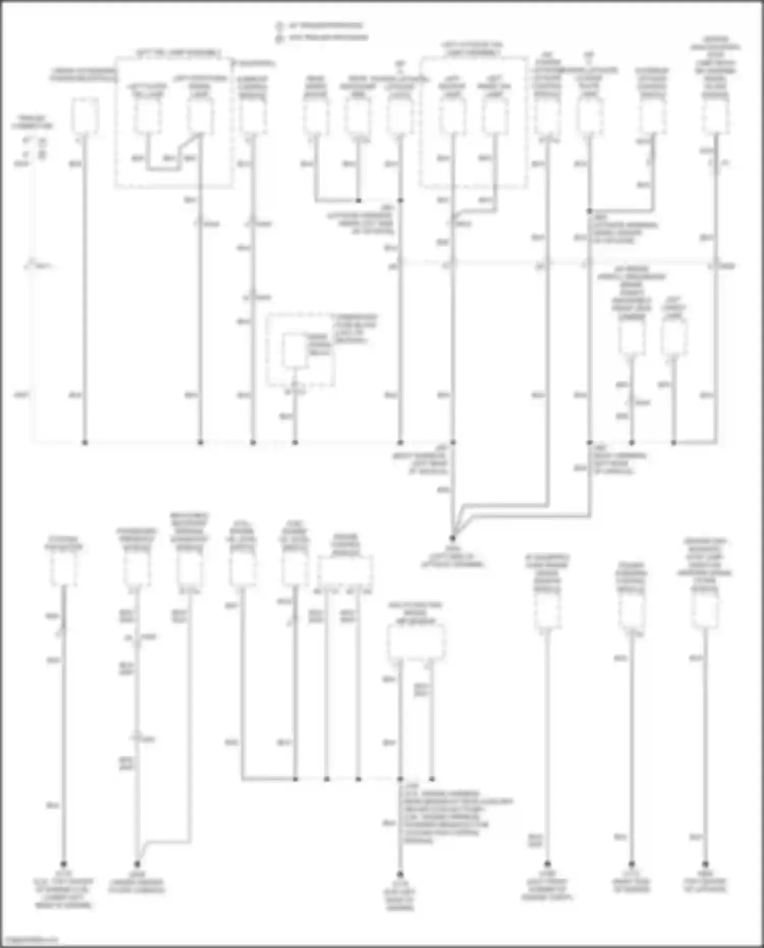 Wiring diagram left liftgate tail lamp assembly for Chevrolet Blazer III (2018-2023) (3 of 3)