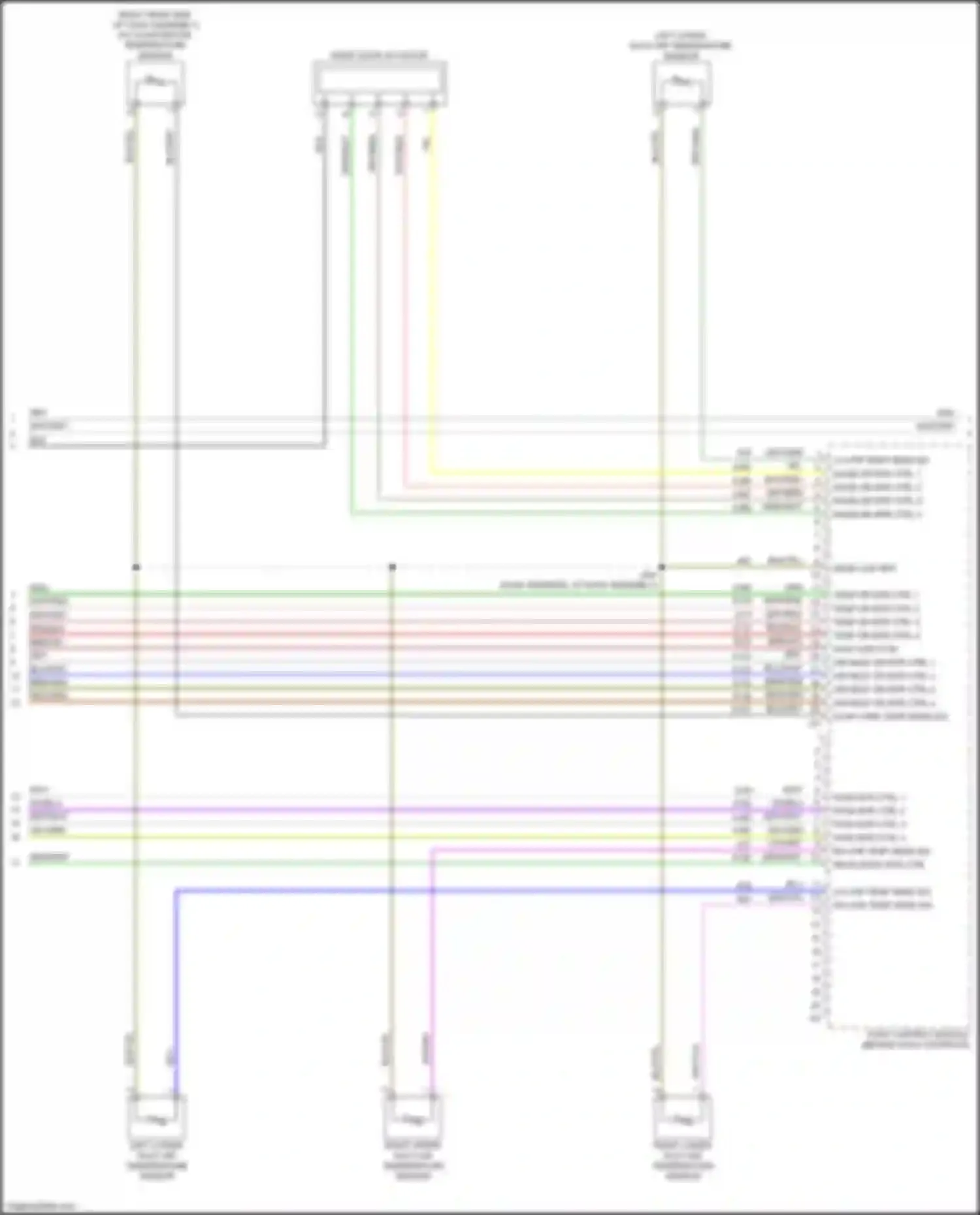 Wiring diagram left lower duct air temperature sensor for Chevrolet Blazer III (2018-2023) (1 of 2)