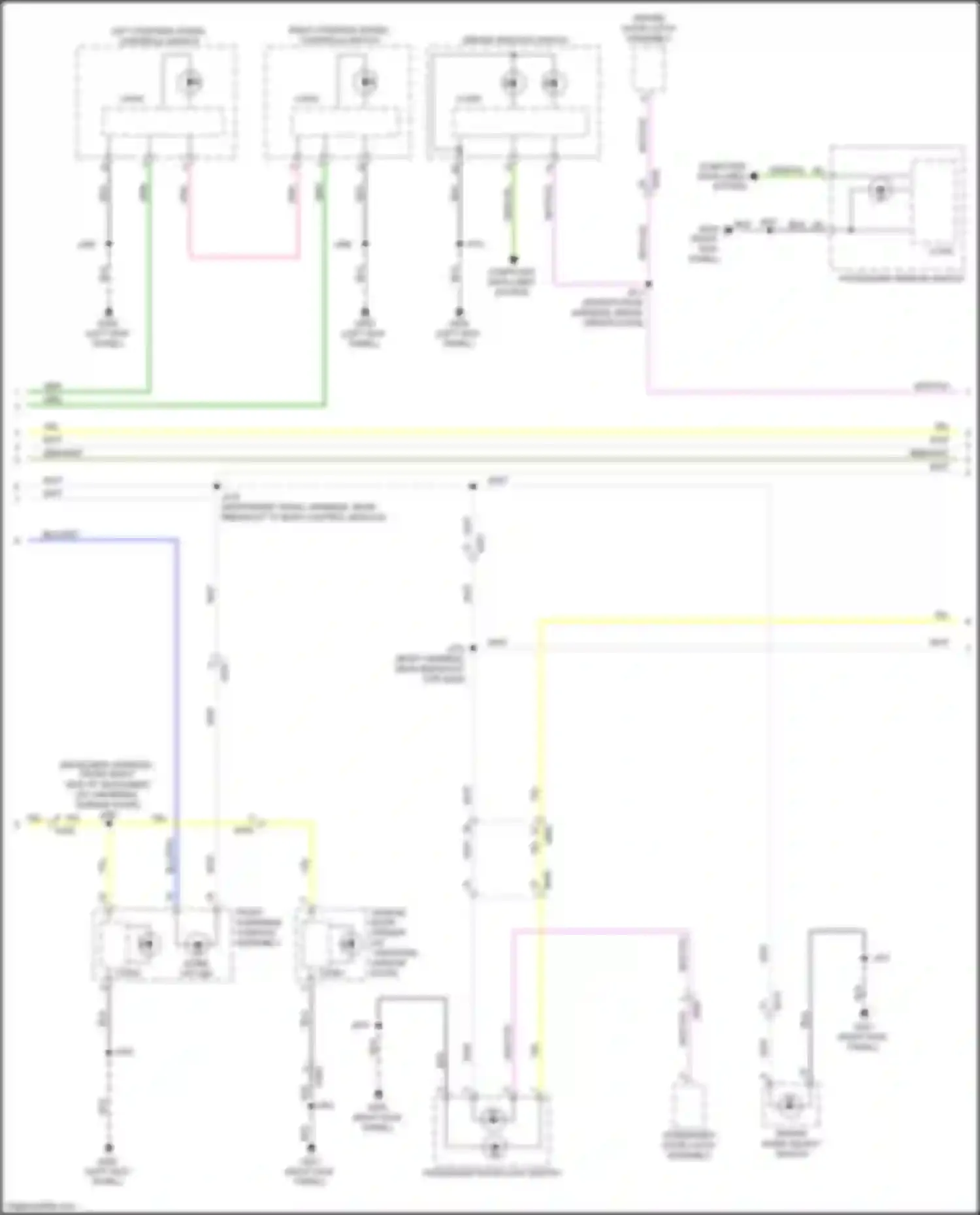 Wiring diagram left steering wheel controls switch for Chevrolet Blazer III (2018-2023) (4 of 6)