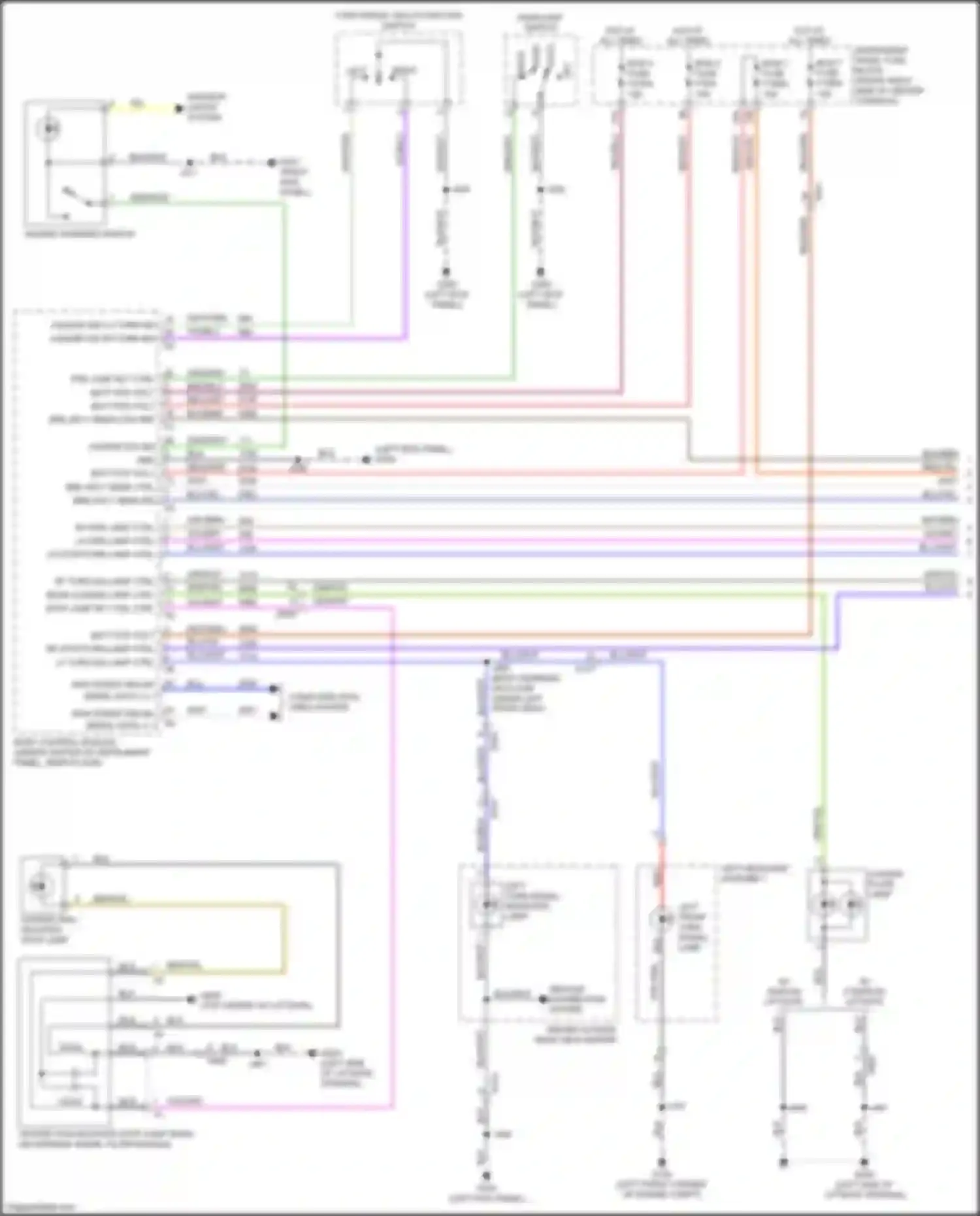 Wiring diagram lh prk lamp ctrl for Chevrolet Blazer III (2018-2023) (1 of 1)