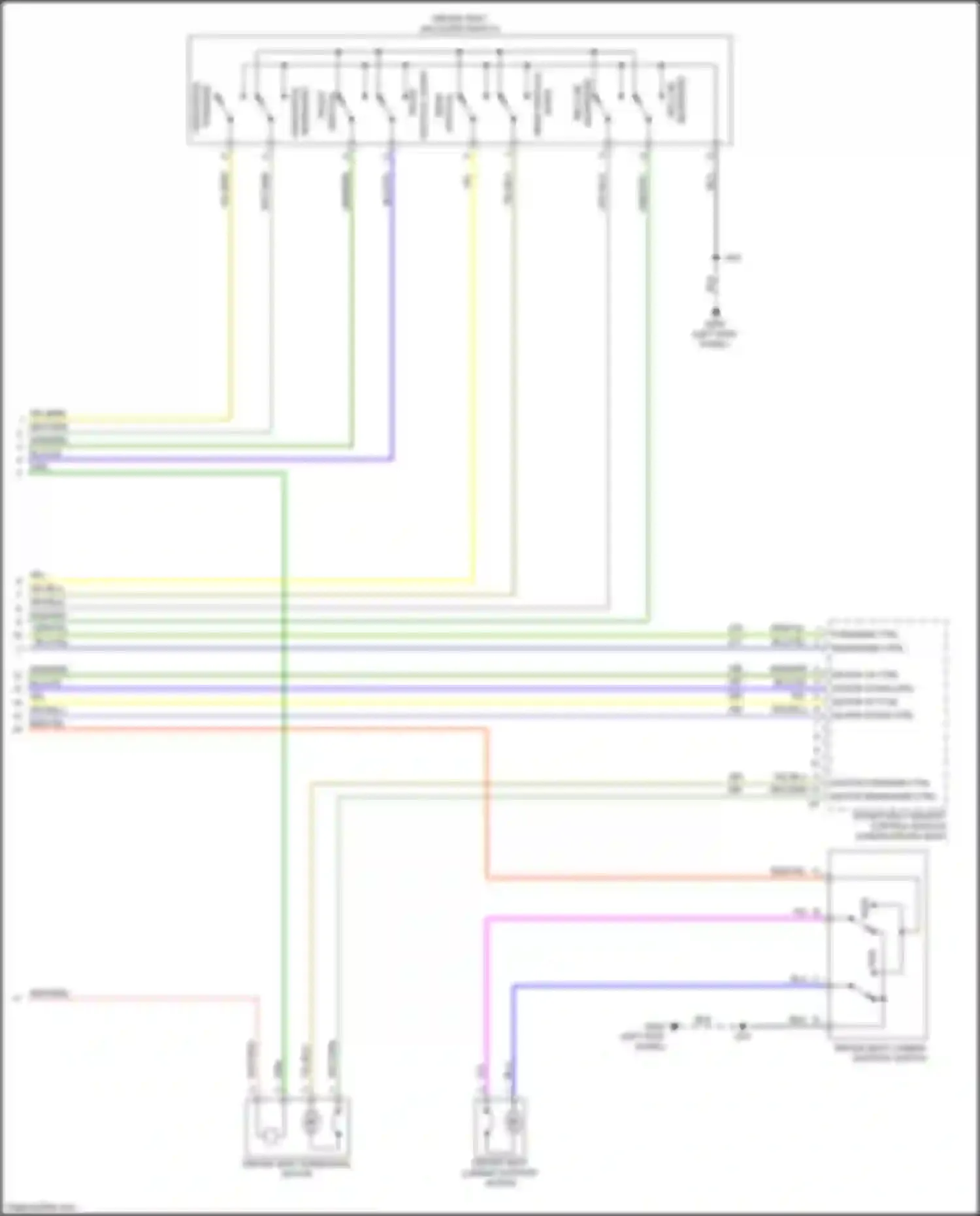 Wiring diagram motor down ctrl for Chevrolet Blazer III (2018-2023) (1 of 1)