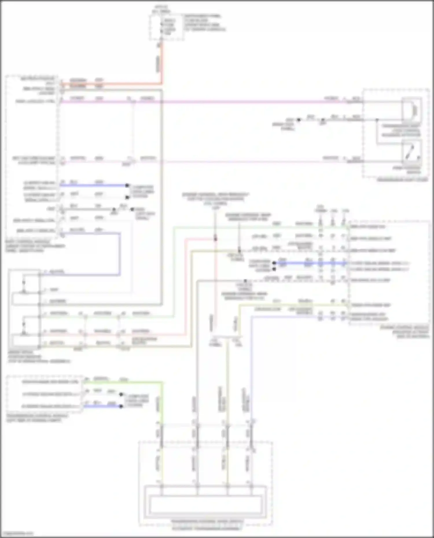 Wiring diagram park position switch for Chevrolet Blazer III (2018-2023) (1 of 5)