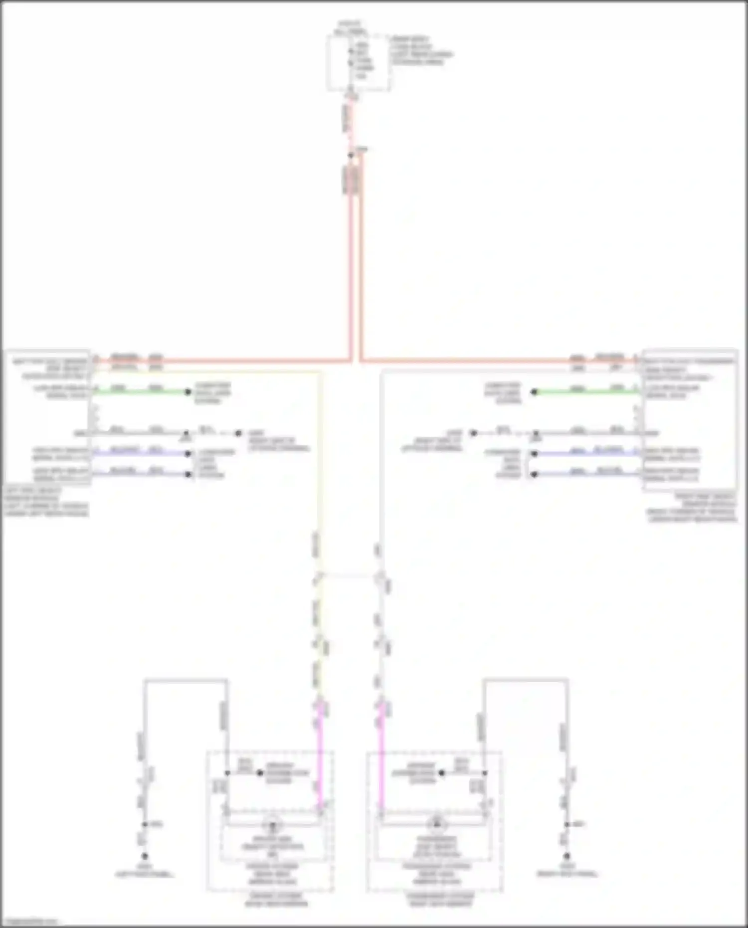 Wiring diagram passenger side object detection ind for Chevrolet Blazer III (2018-2023) (1 of 1)