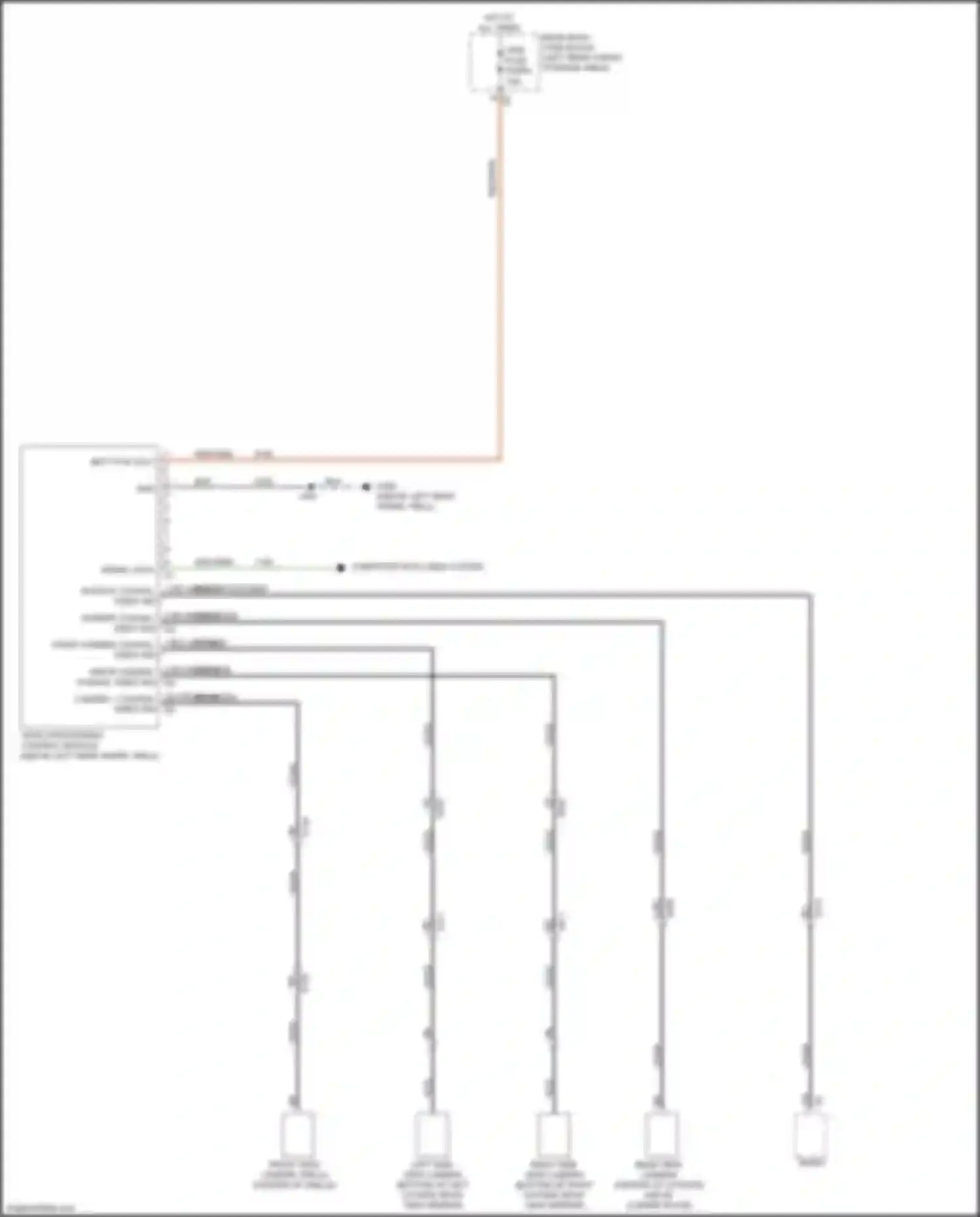 Wiring diagram rear view camera for Chevrolet Blazer III (2018-2023) (1 of 6)