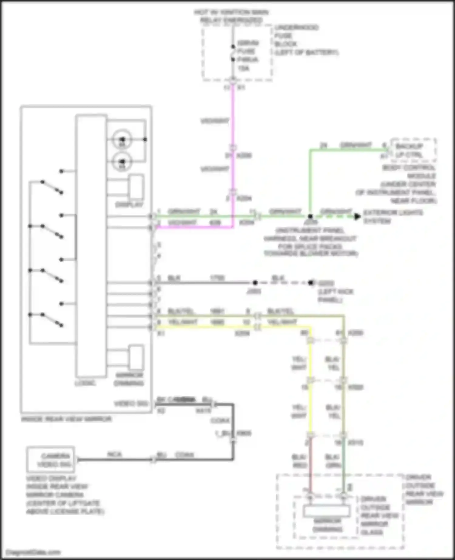 Wiring diagram red for Chevrolet Blazer III (2018-2023) (13 of 30)