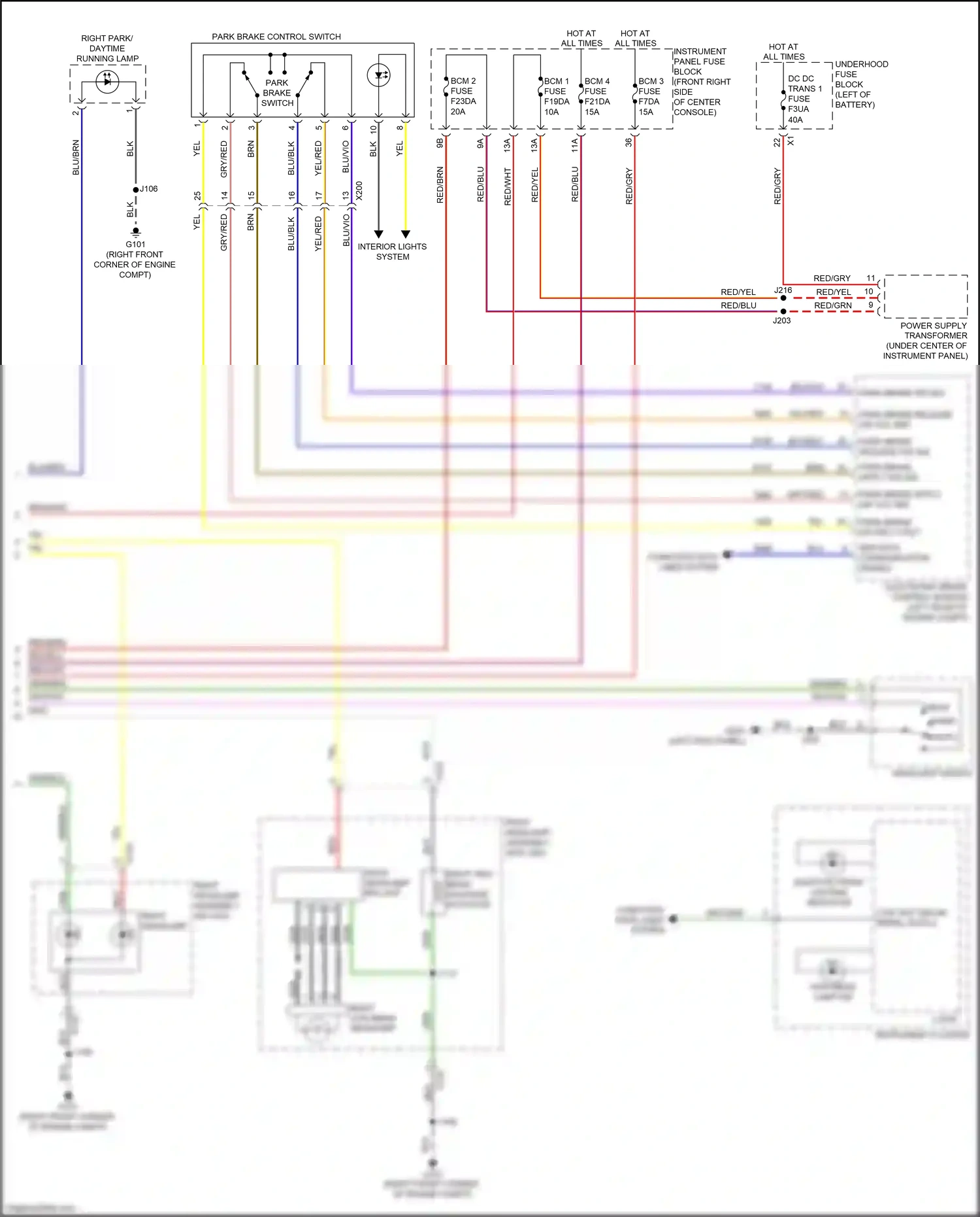 Chevrolet Blazer III (2018-2023) red/blu wiring diagram  (15 of 29)