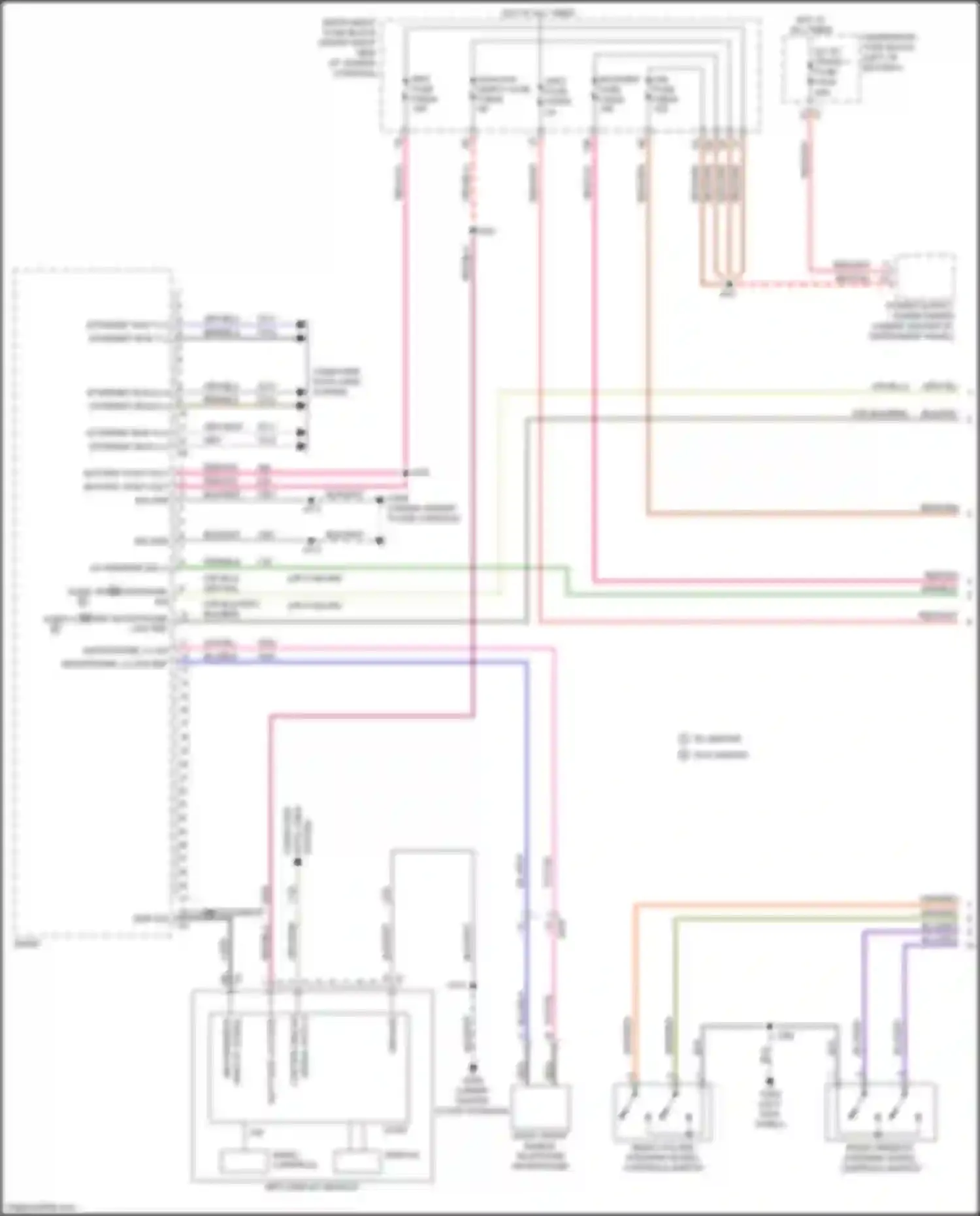 Wiring diagram right front mobile telephone microphone for Chevrolet Blazer III (2018-2023) (1 of 4)