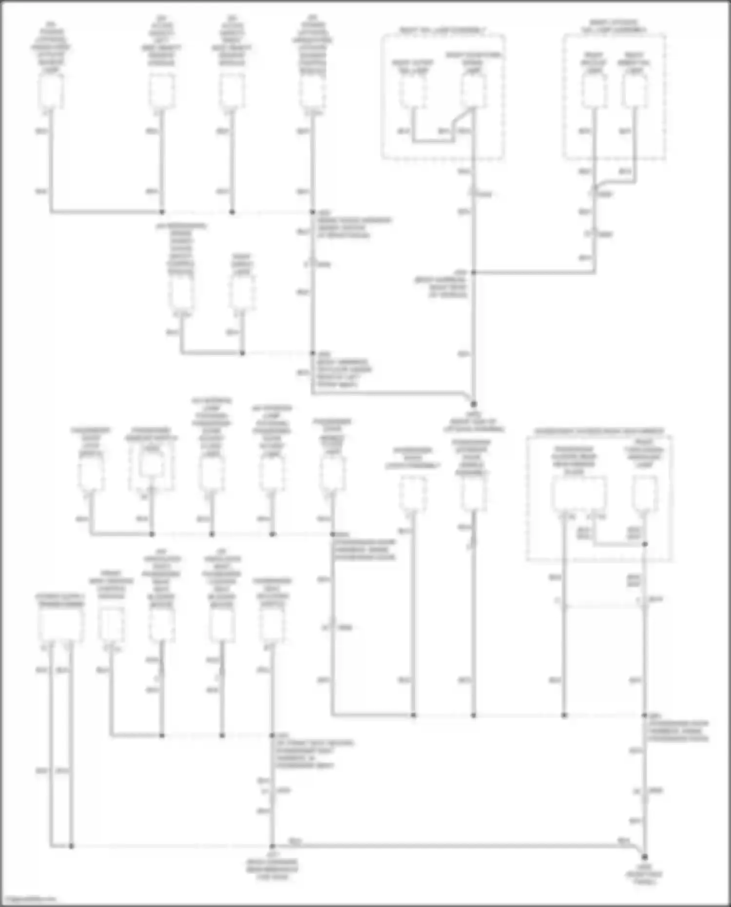 Wiring diagram right side object sensor module for Chevrolet Blazer III (2018-2023) (3 of 4)