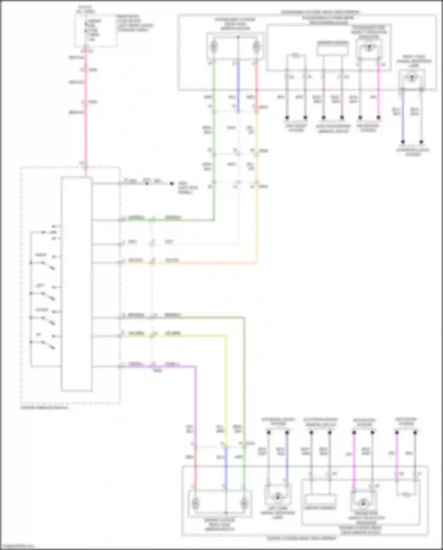 Wiring diagram right turn signal repeater lamp for Chevrolet Blazer III (2018-2023) (4 of 4)