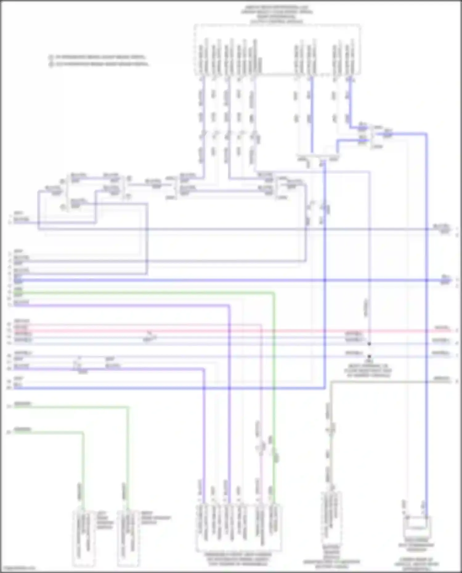 Wiring diagram serial data bus 4 for Chevrolet Blazer III (2018-2023) (2 of 2)