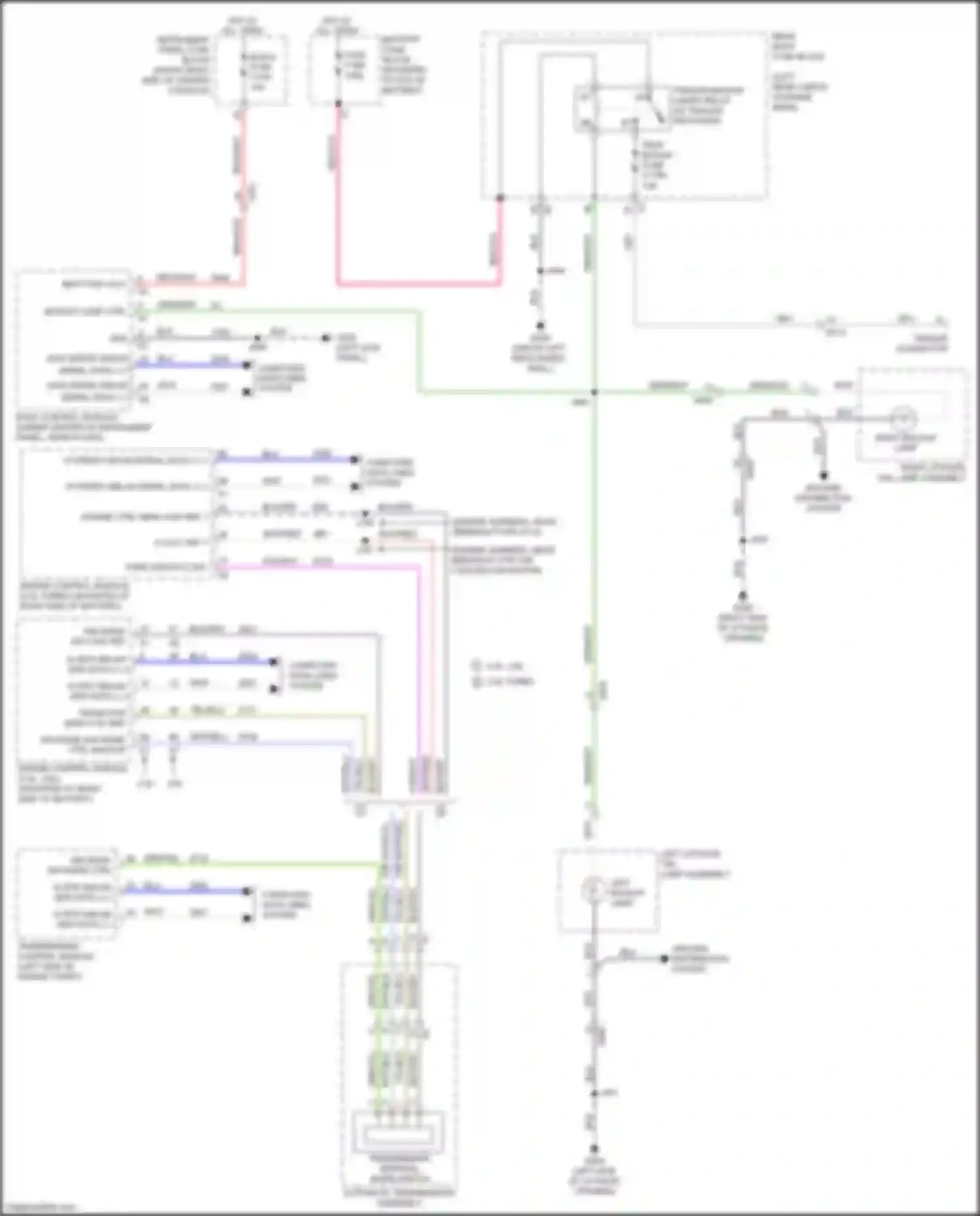 Wiring diagram trailer connector for Chevrolet Blazer III (2018-2023) (1 of 4)