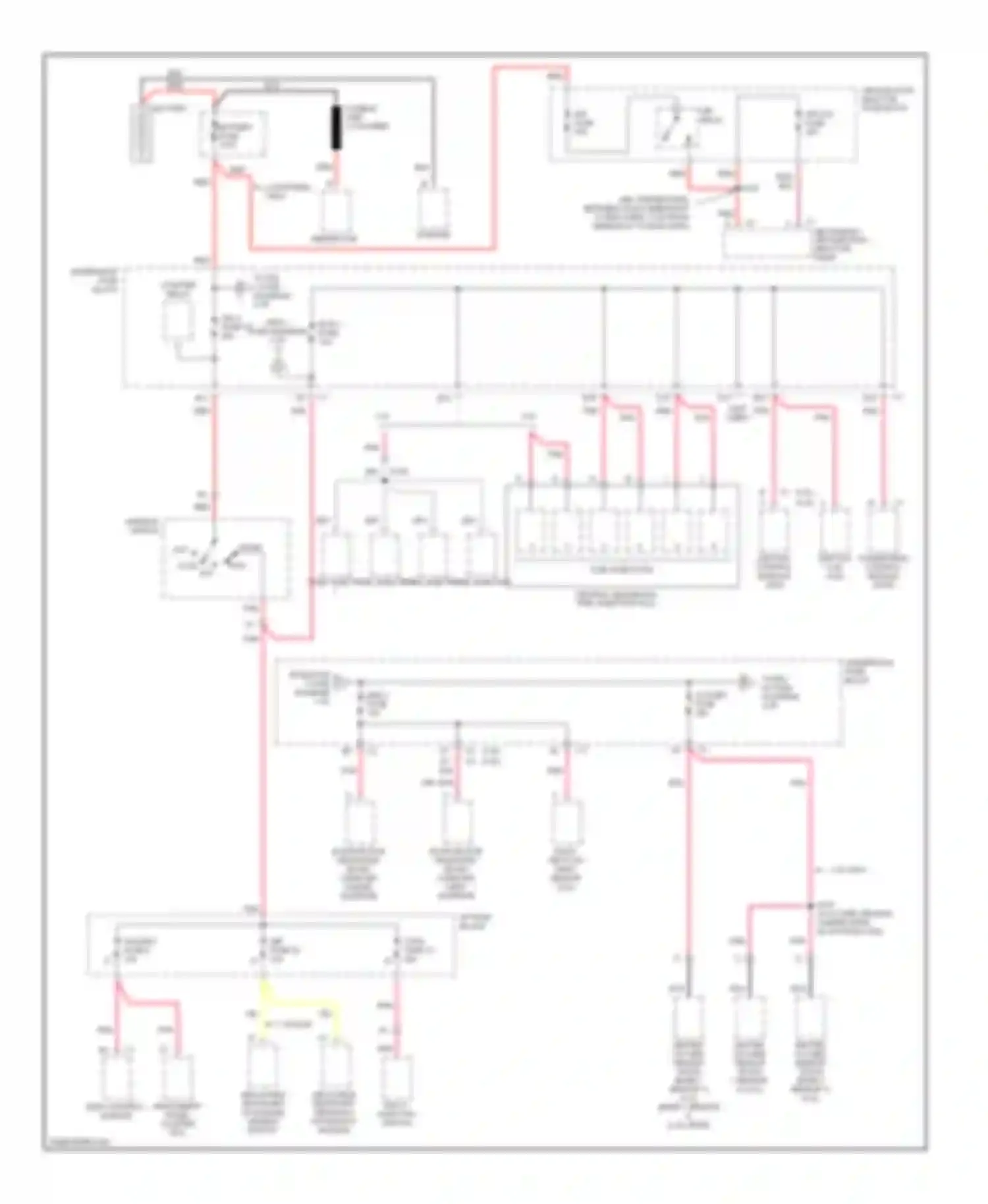 Blazer Chevrolet S15 facelift (1998-2005): Power distribution circuit (1 of 5)