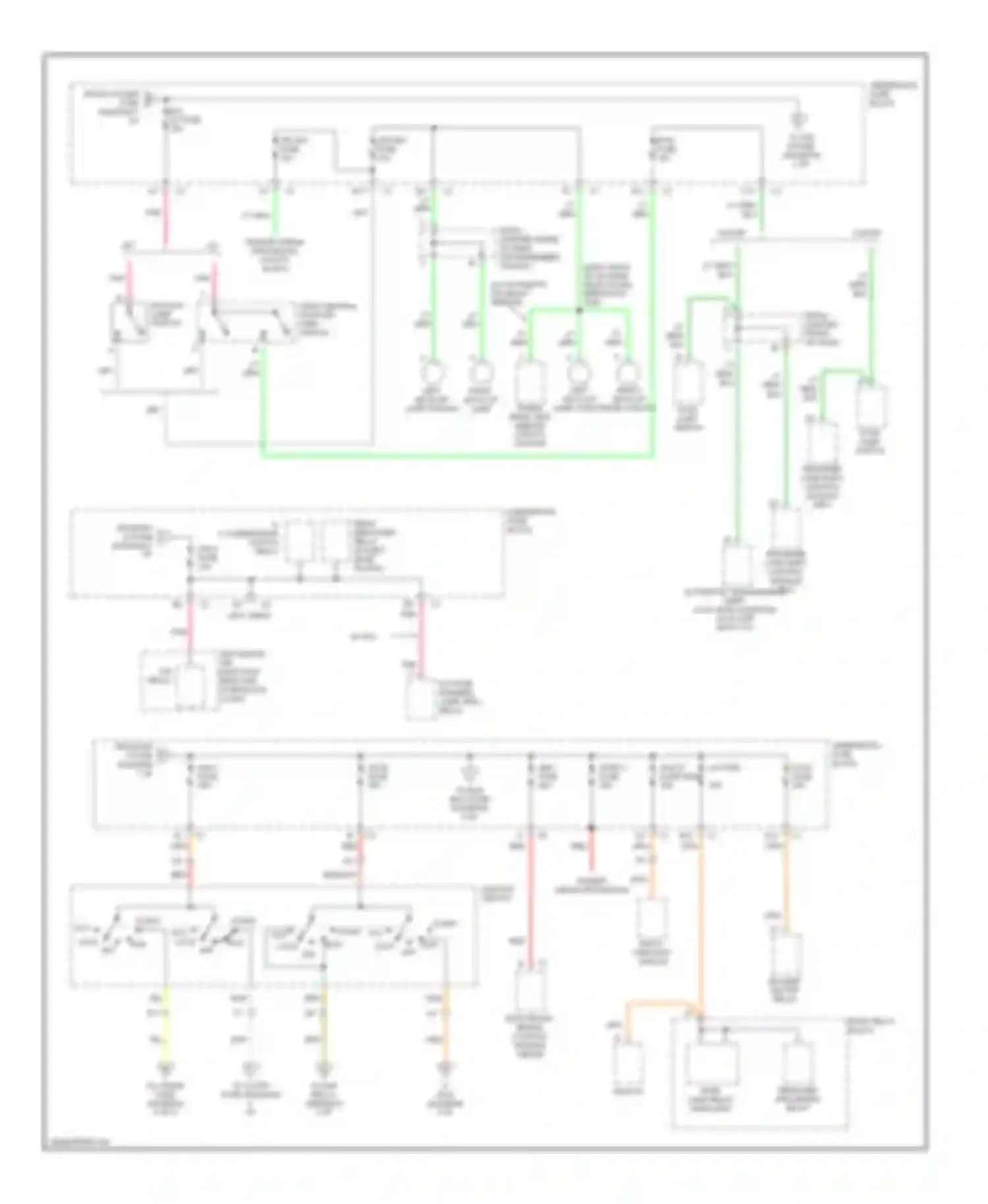 Blazer Chevrolet S15 facelift (1998-2005): Power distribution circuit (2 of 5)
