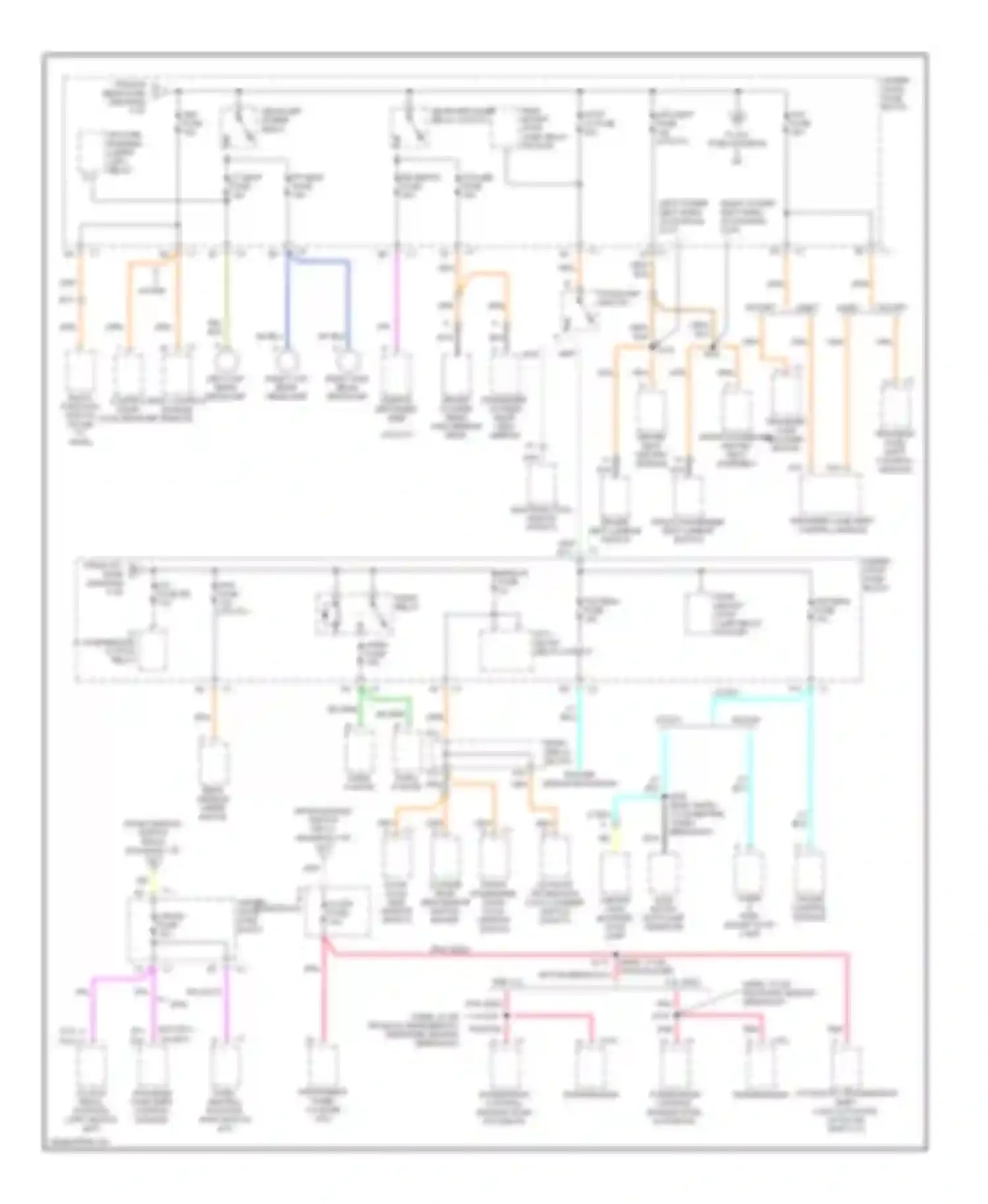 Blazer Chevrolet S15 facelift (1998-2005): Power distribution circuit (4 of 5)