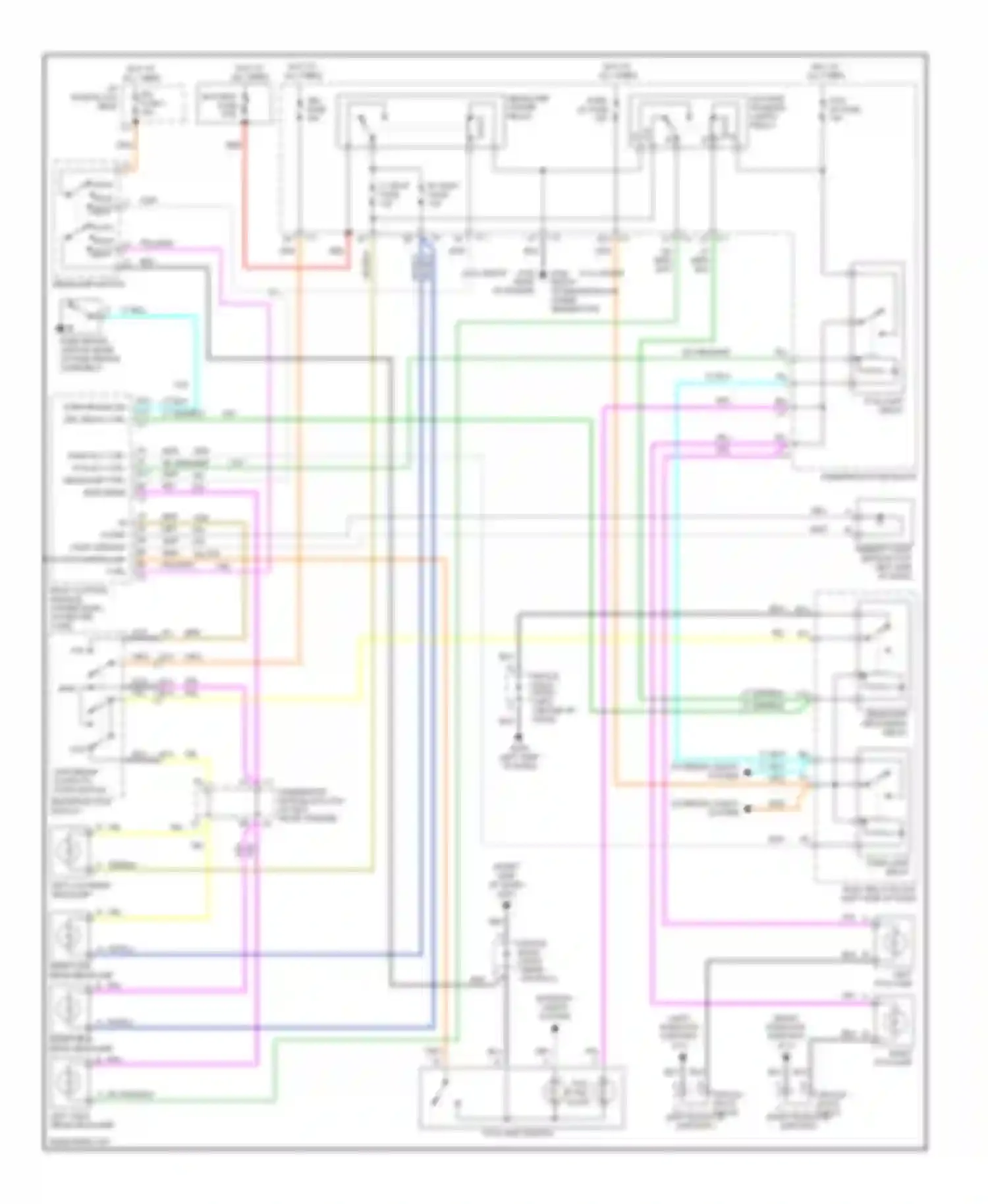Wiring diagram auto pklp hdlp for Chevrolet Blazer S15 facelift (1998-2005) (1 of 1)