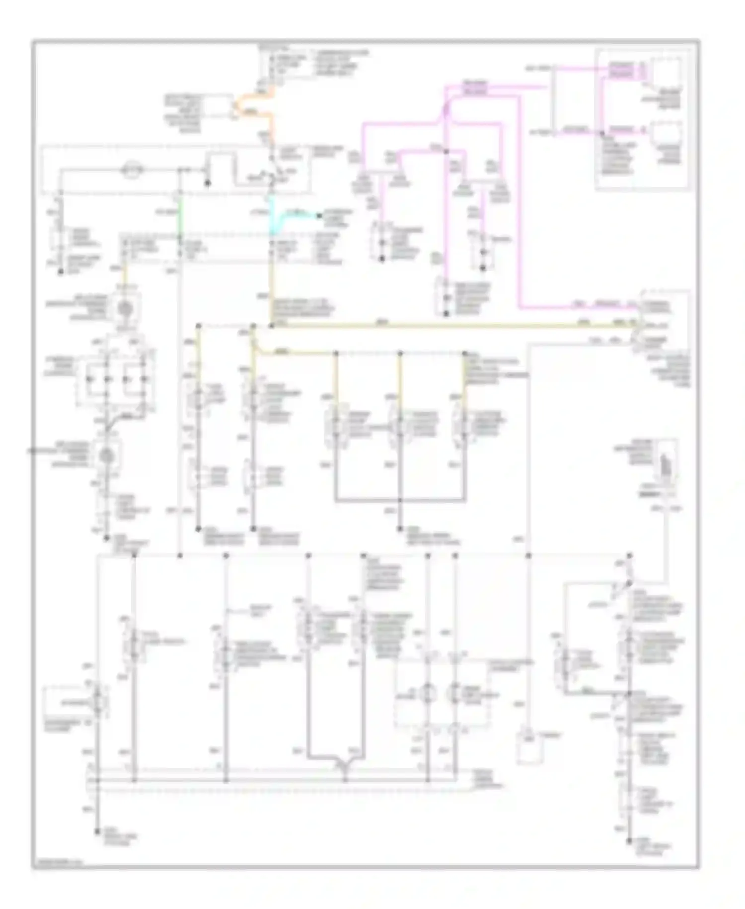 Wiring diagram automatic transmission shift lever position indicator for Chevrolet Blazer S15 facelift (1998-2005) (1 of 1)