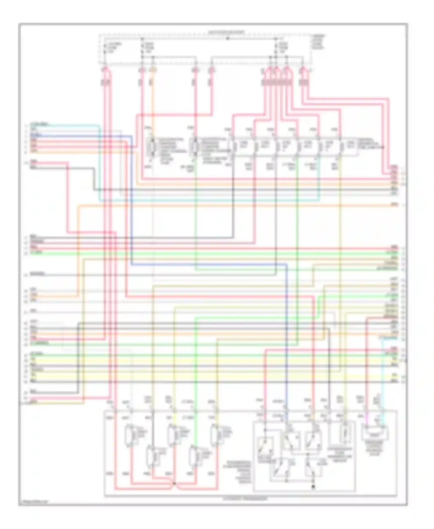 Wiring diagram automatic transmission for Chevrolet Blazer S15 facelift (1998-2005) (3 of 4)