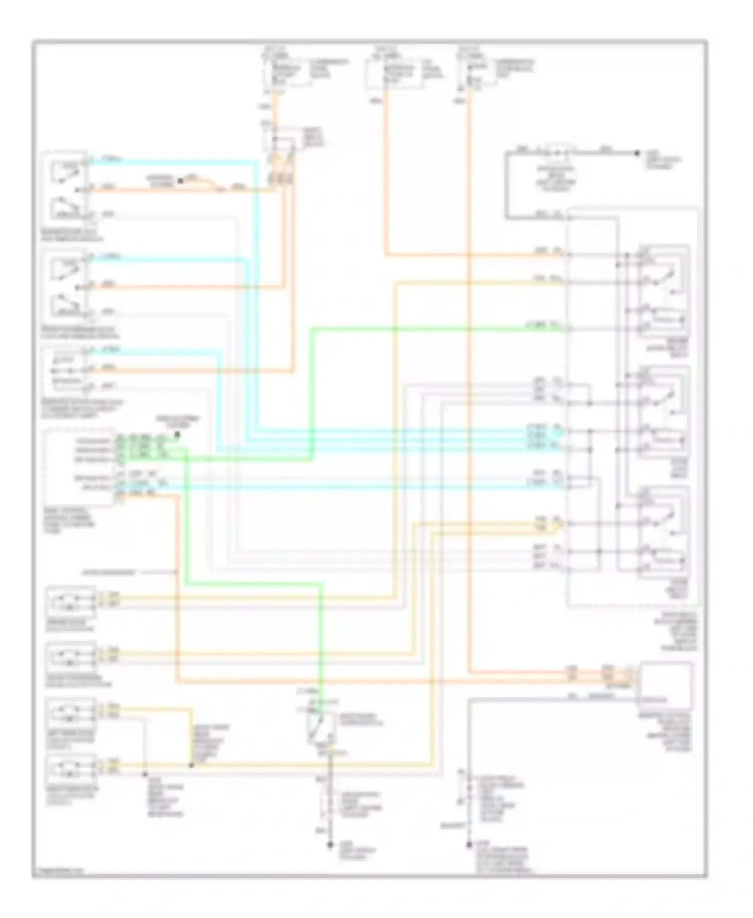 Wiring diagram blk for Chevrolet Blazer S15 facelift (1998-2005) (39 of 62)