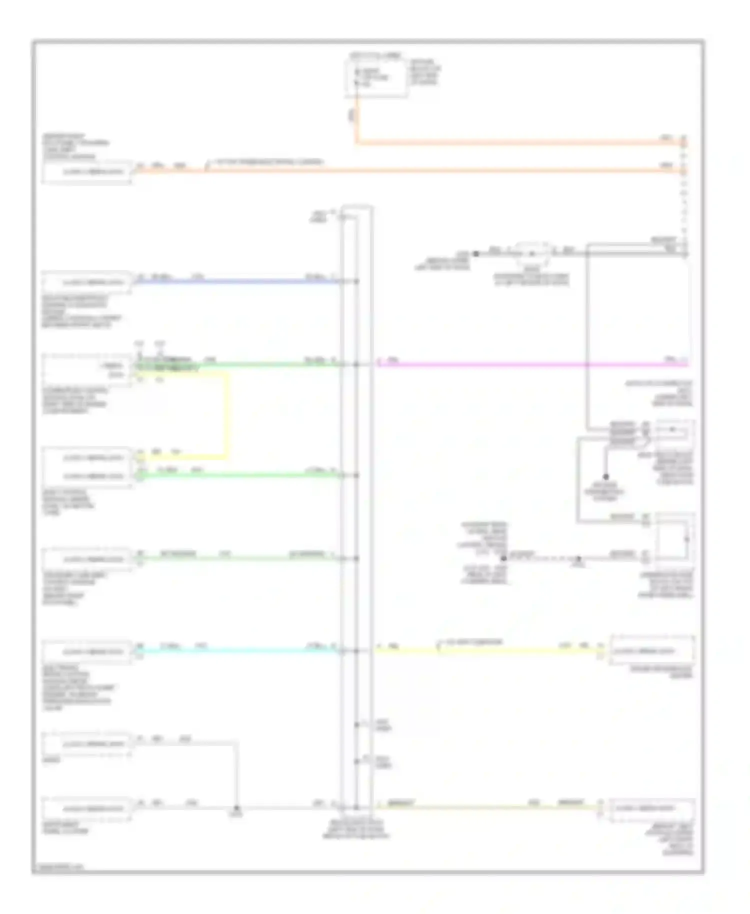Wiring diagram class 2 serial data for Chevrolet Blazer S15 facelift (1998-2005) (1 of 3)
