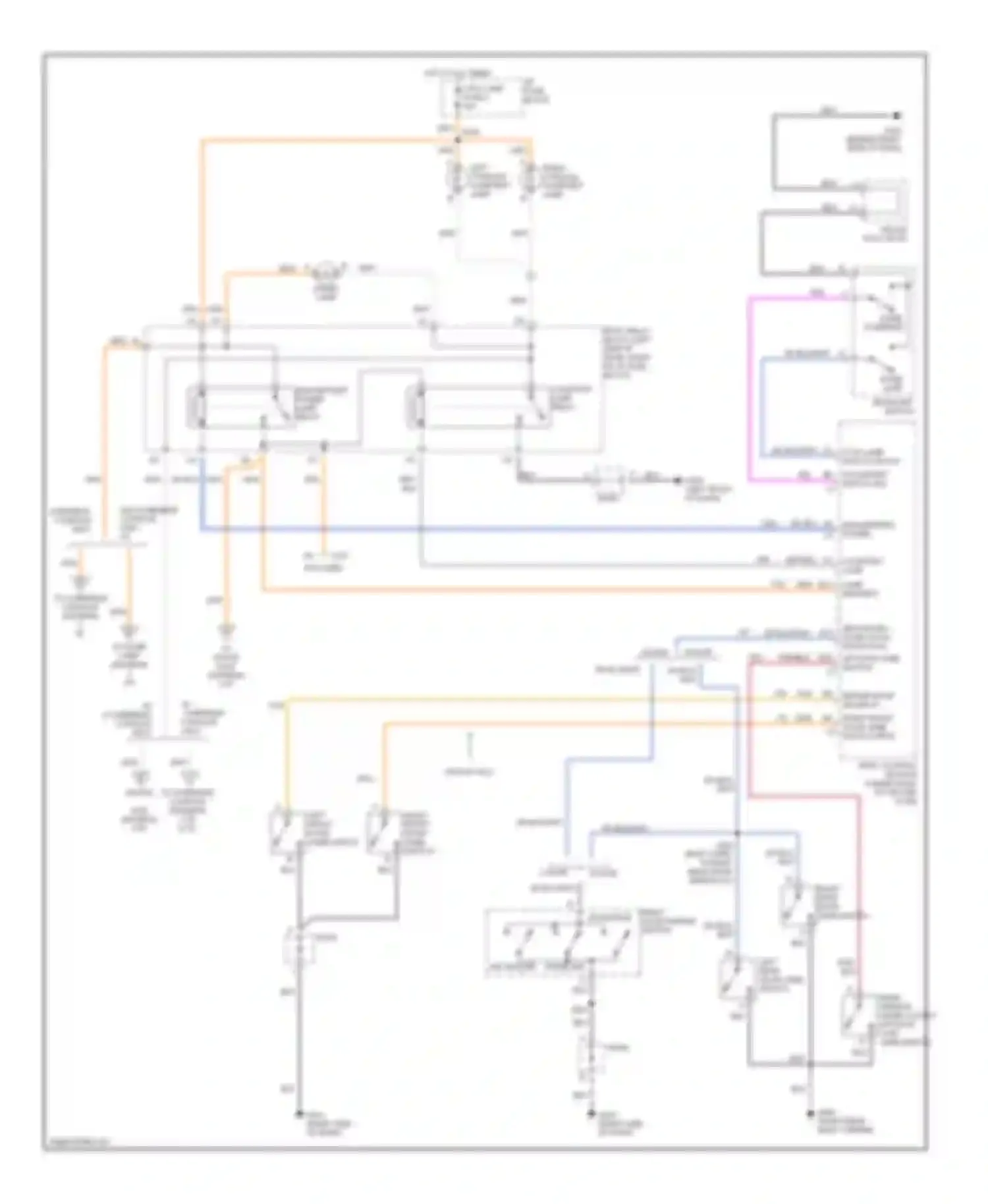 Wiring diagram driver door sw input for Chevrolet Blazer S15 facelift (1998-2005) (1 of 1)