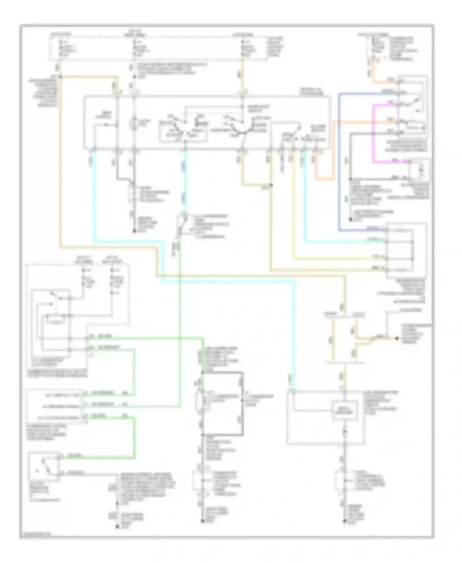 Wiring diagram illum fuse 12 for Chevrolet Blazer S15 facelift (1998-2005) (3 of 5)