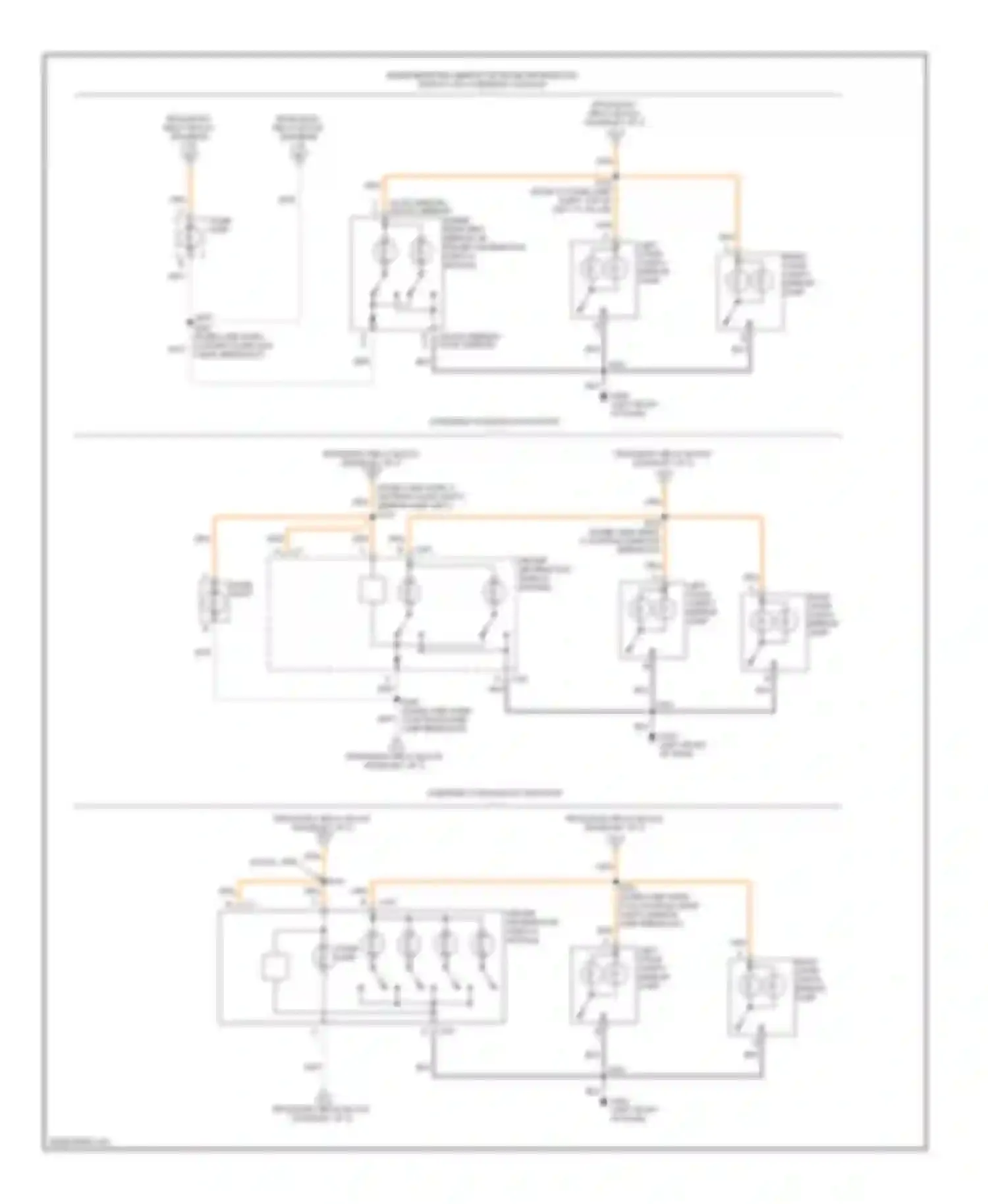 Wiring diagram inside rearview mirror or driver information display module for Chevrolet Blazer S15 facelift (1998-2005) (1 of 1)