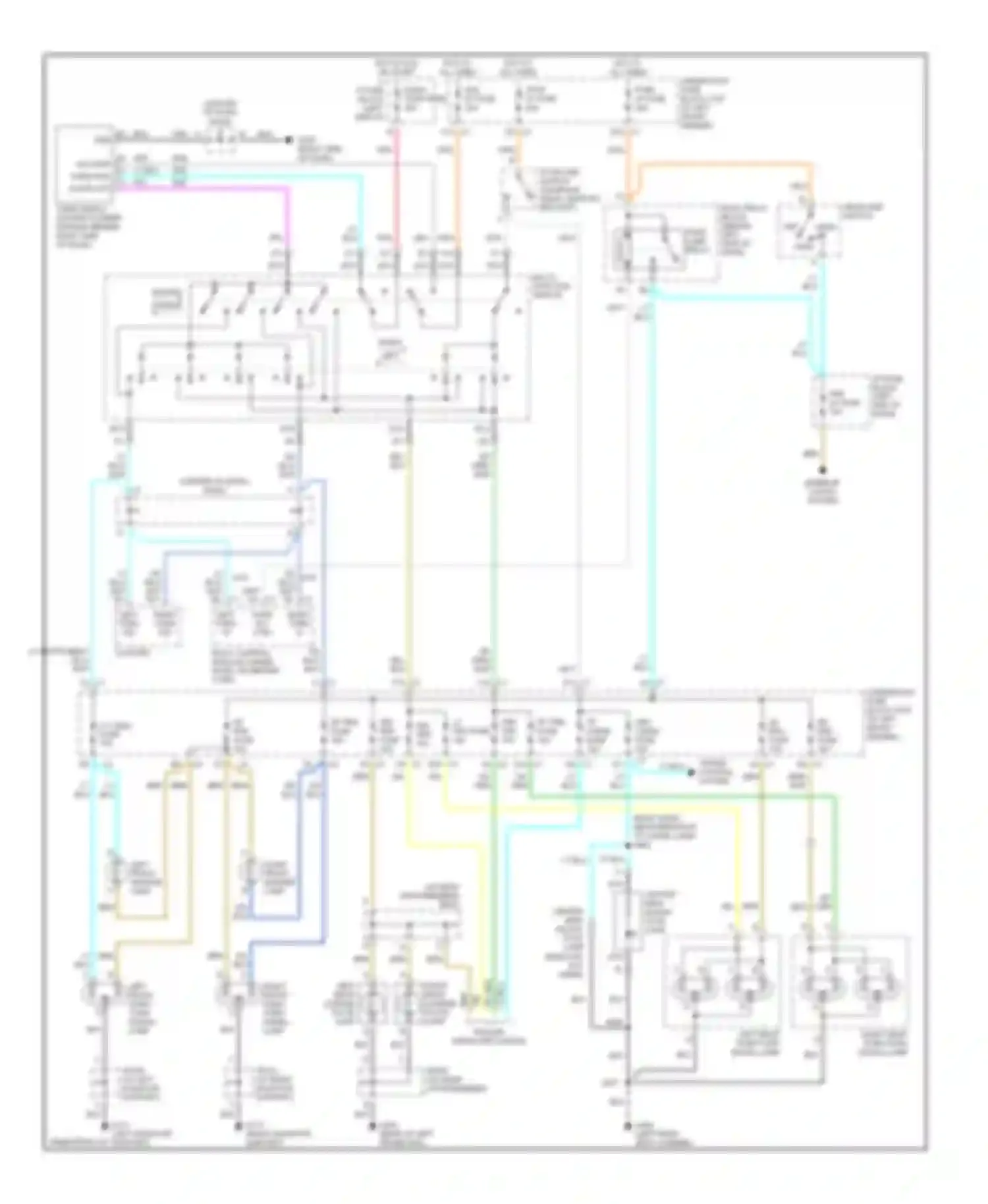 Wiring diagram lt turn fuse for Chevrolet Blazer S15 facelift (1998-2005) (1 of 1)