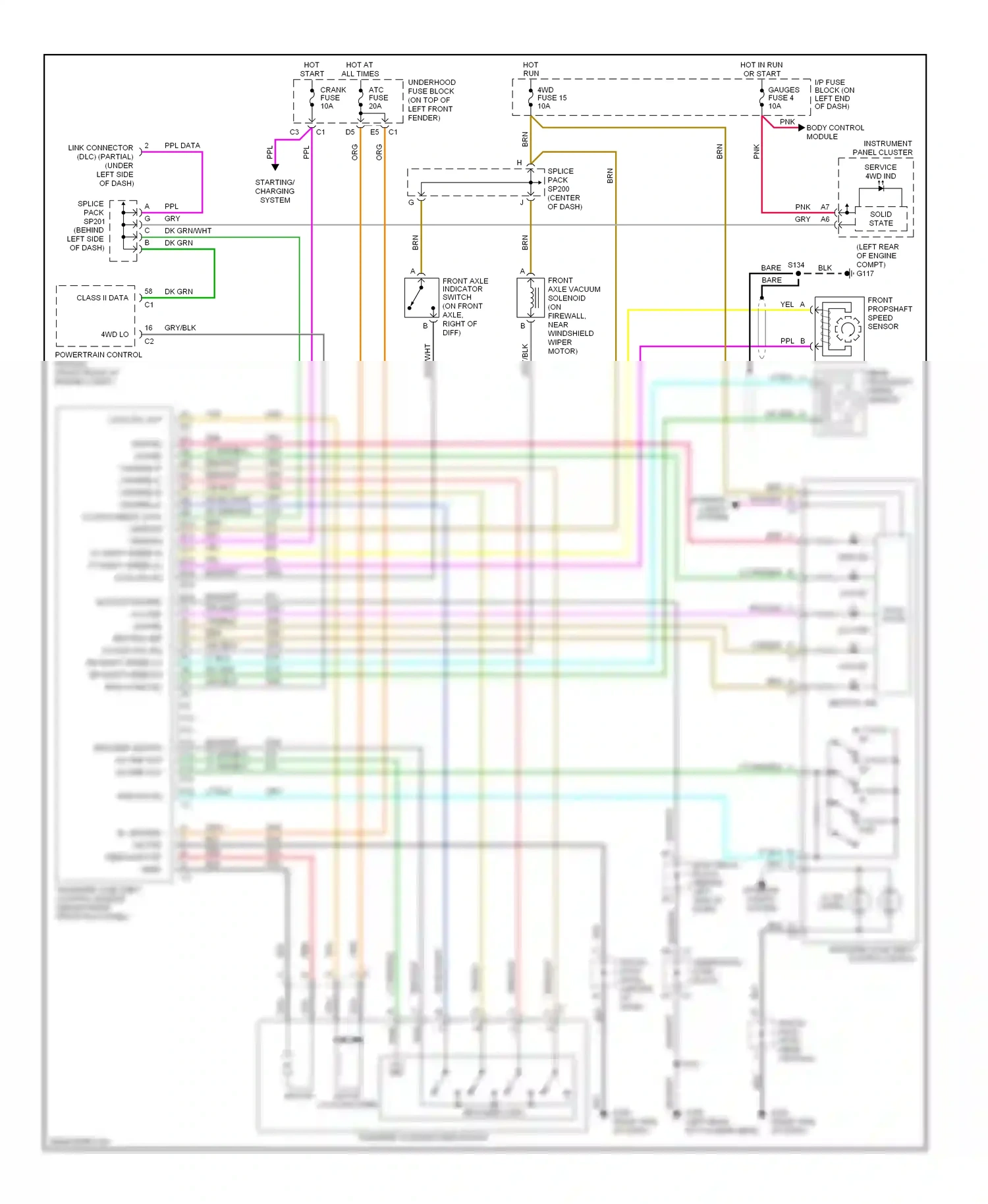 Chevrolet Blazer S15 facelift (1998-2005) nca wiring diagram  (21 of 30)