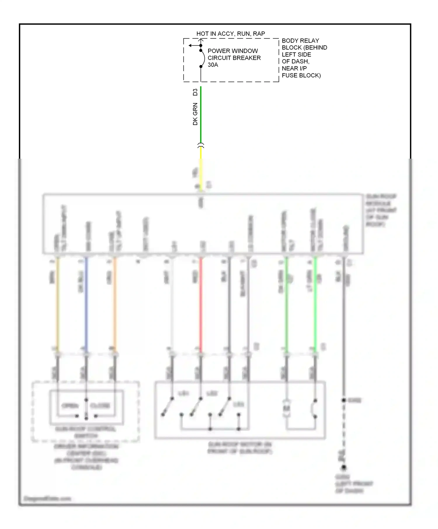 Chevrolet Blazer S15 facelift (1998-2005) nca wiring diagram  (26 of 30)