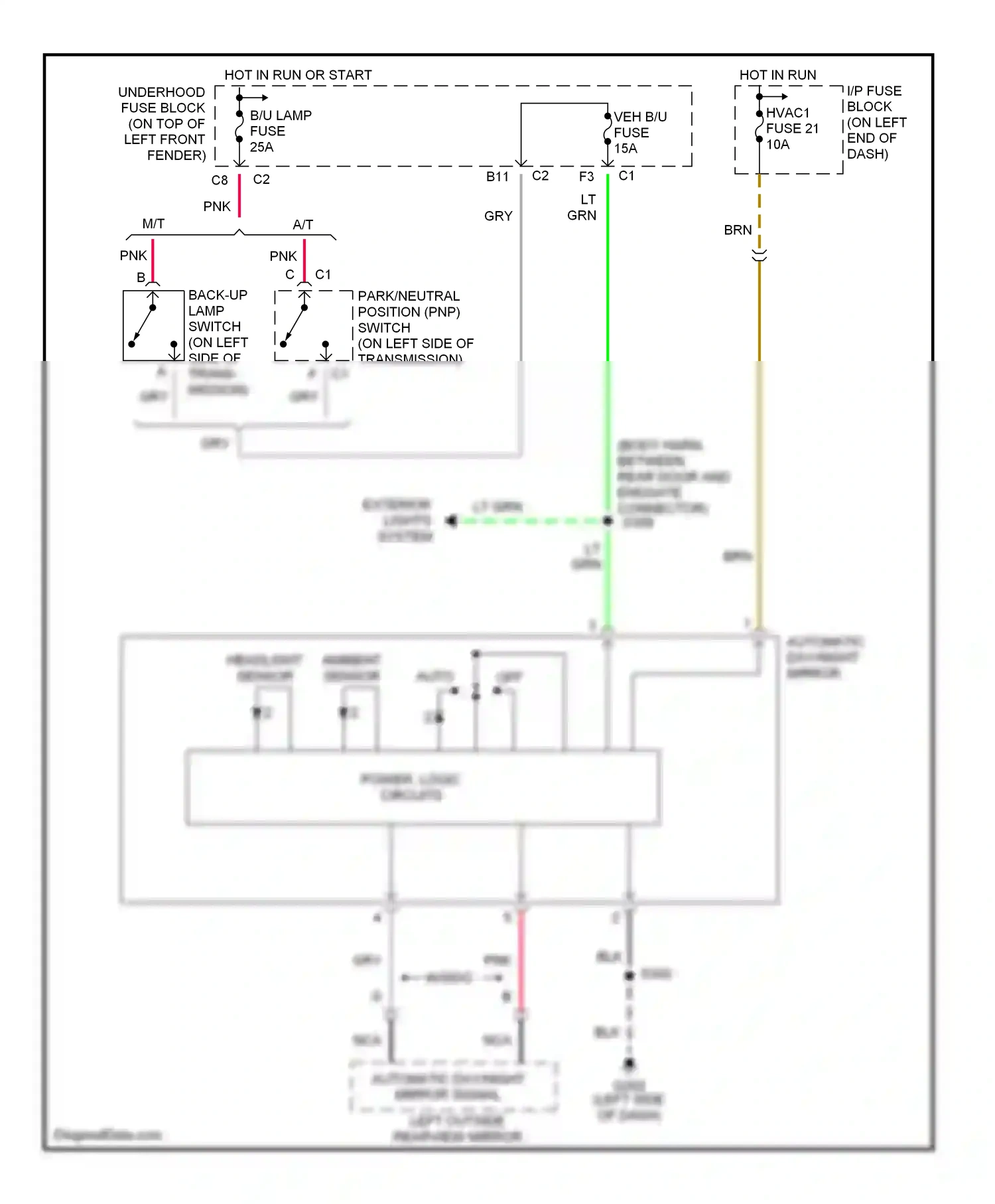 Chevrolet Blazer S15 facelift (1998-2005) nca wiring diagram  (11 of 30)