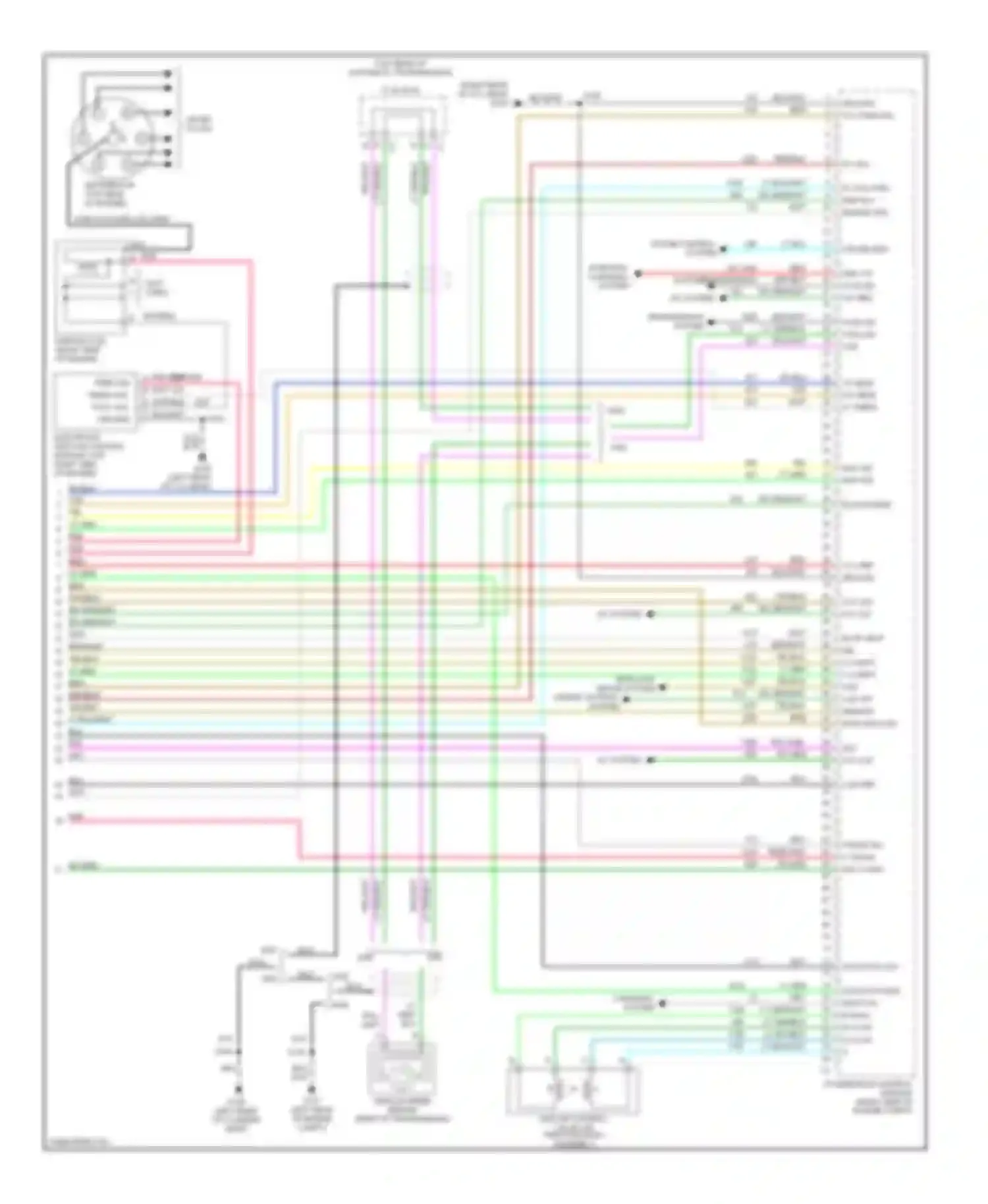 Wiring diagram pnk ignition feed ign timing sig. tach. sig. ground for Chevrolet Blazer S15 facelift (1998-2005) (1 of 2)