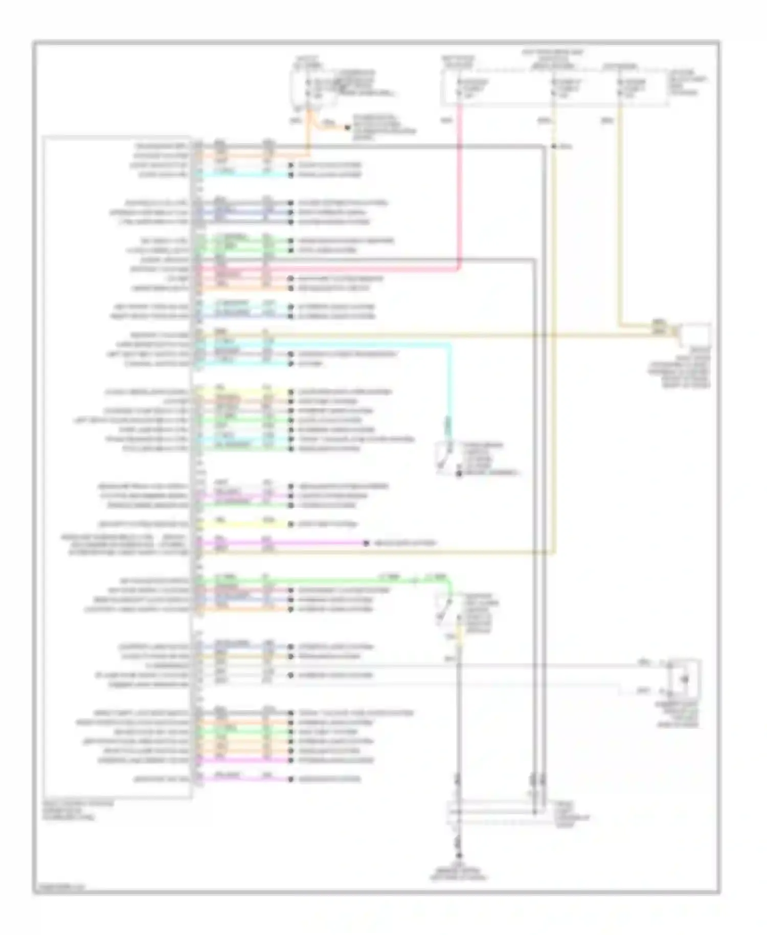 Wiring diagram red/wht for Chevrolet Blazer S15 facelift (1998-2005) (5 of 7)