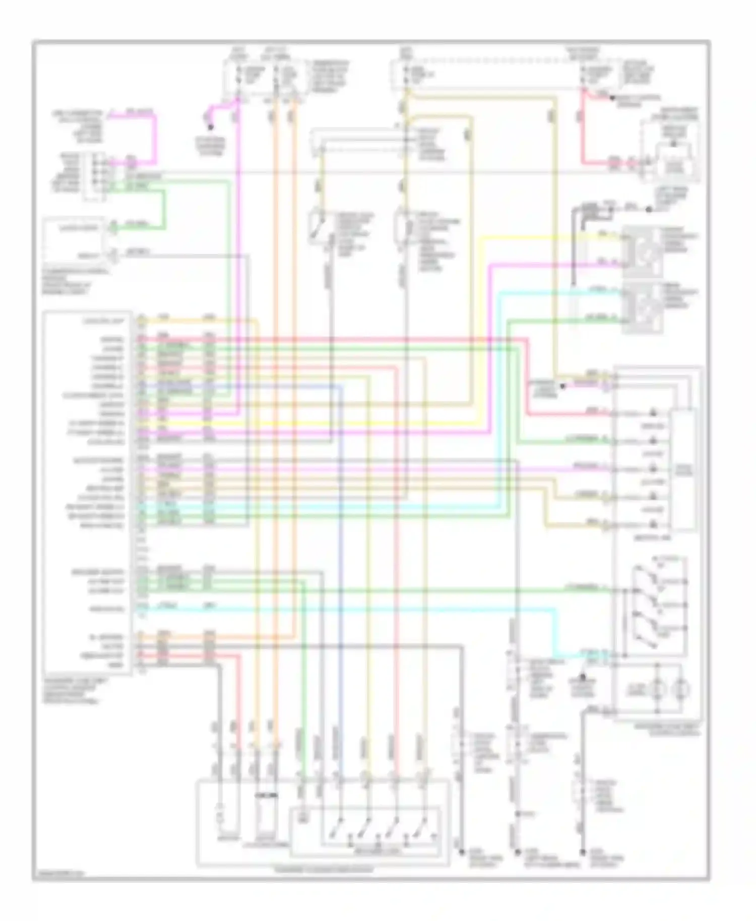 Wiring diagram starting/ charging system for Chevrolet Blazer S15 facelift (1998-2005) (1 of 6)