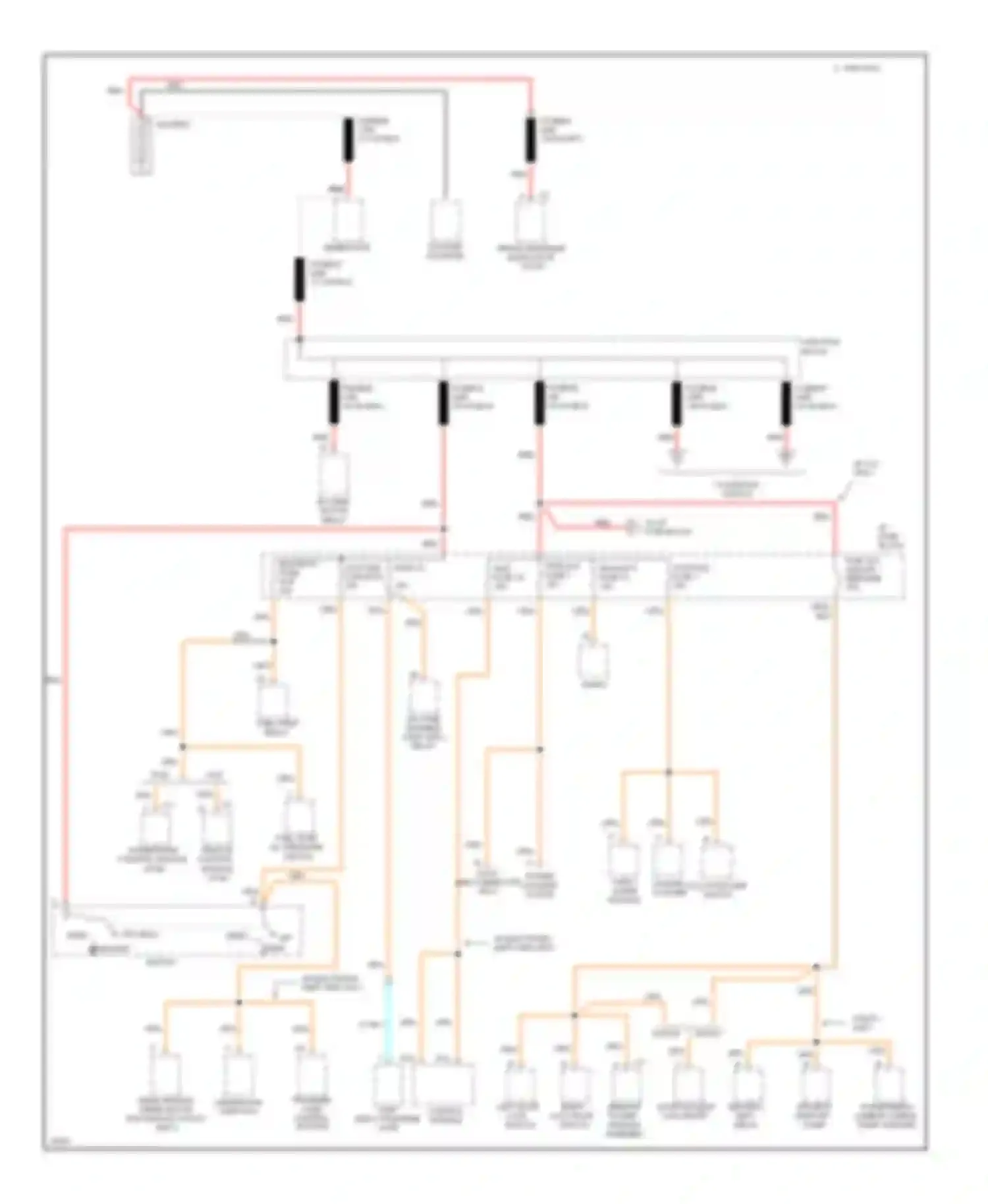 Blazer Chevrolet S15 (1994-1998): Power distribution circuit (1 of 4)