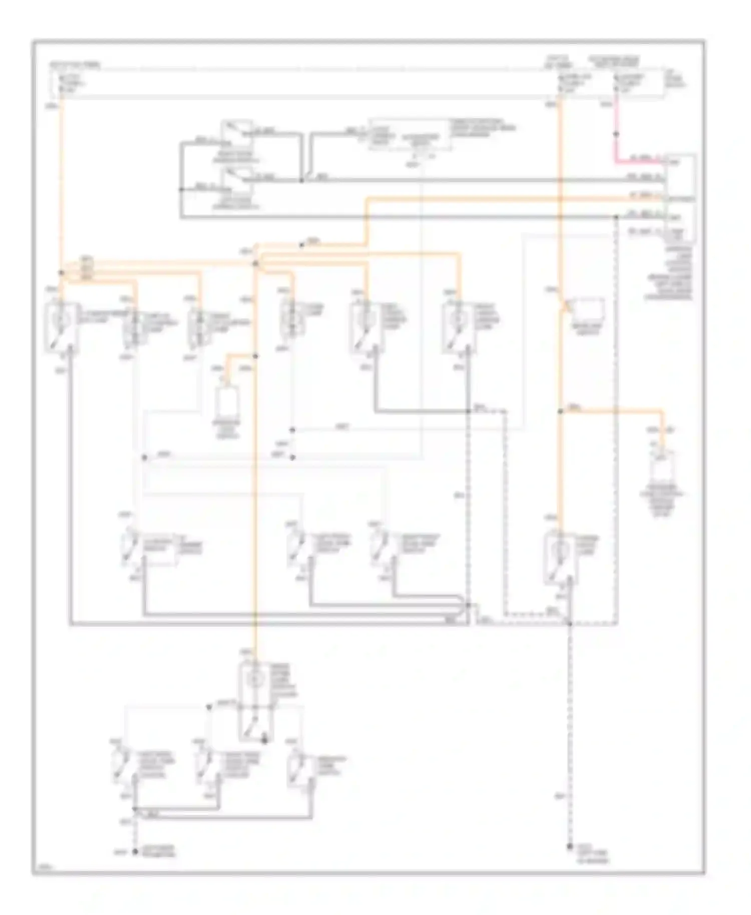 Wiring diagram dome lamp for Chevrolet Blazer S15 (1994-1998) (1 of 2)