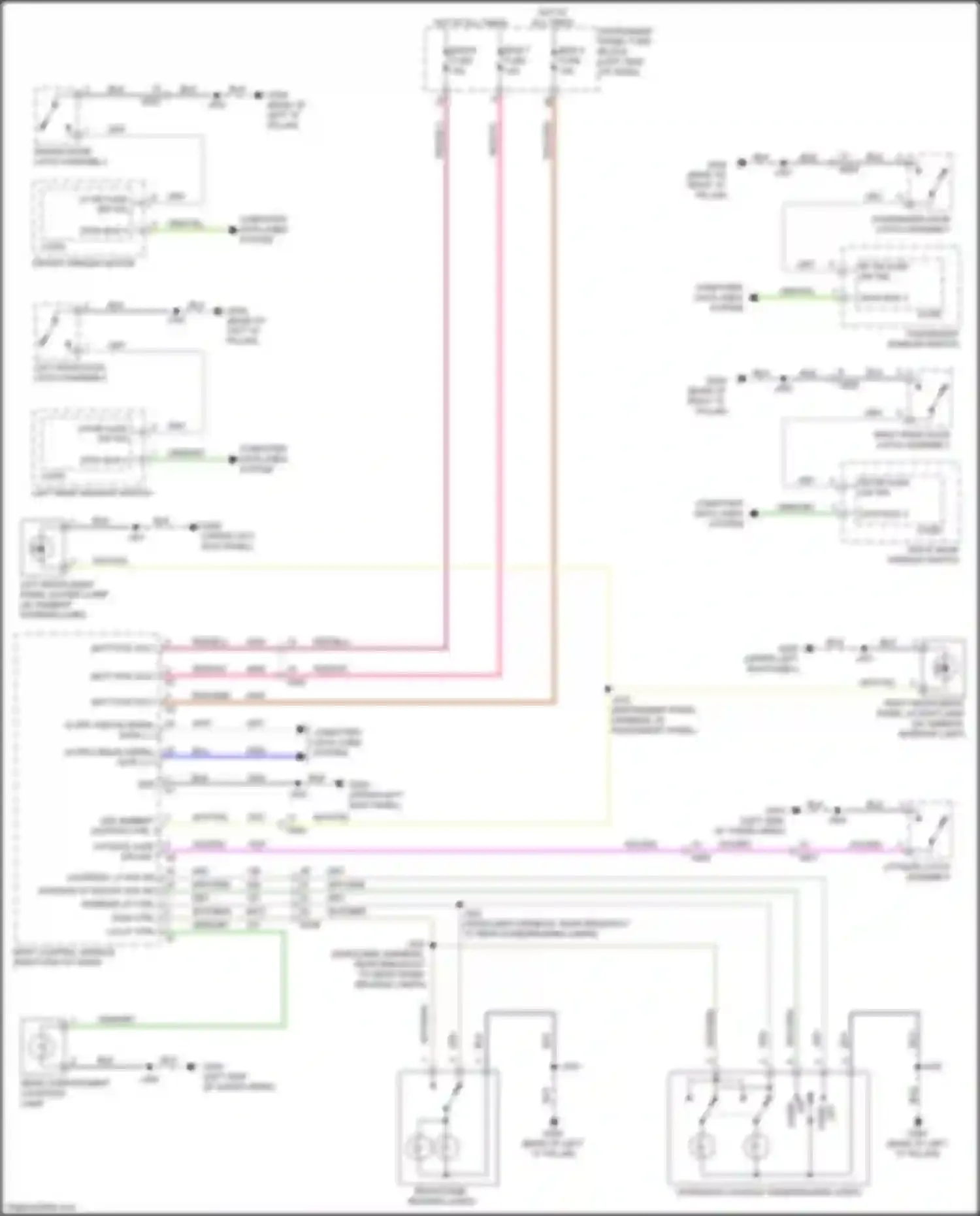 Bolt Chevrolet I (2016-2021): Courtesy lamps circuit