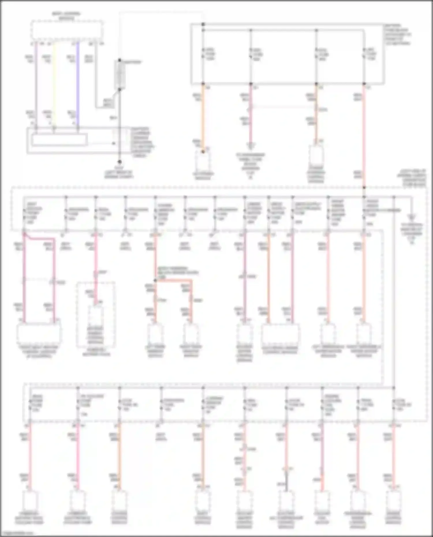 Bolt Chevrolet I (2016-2021): Power distribution circuit (1 of 6)