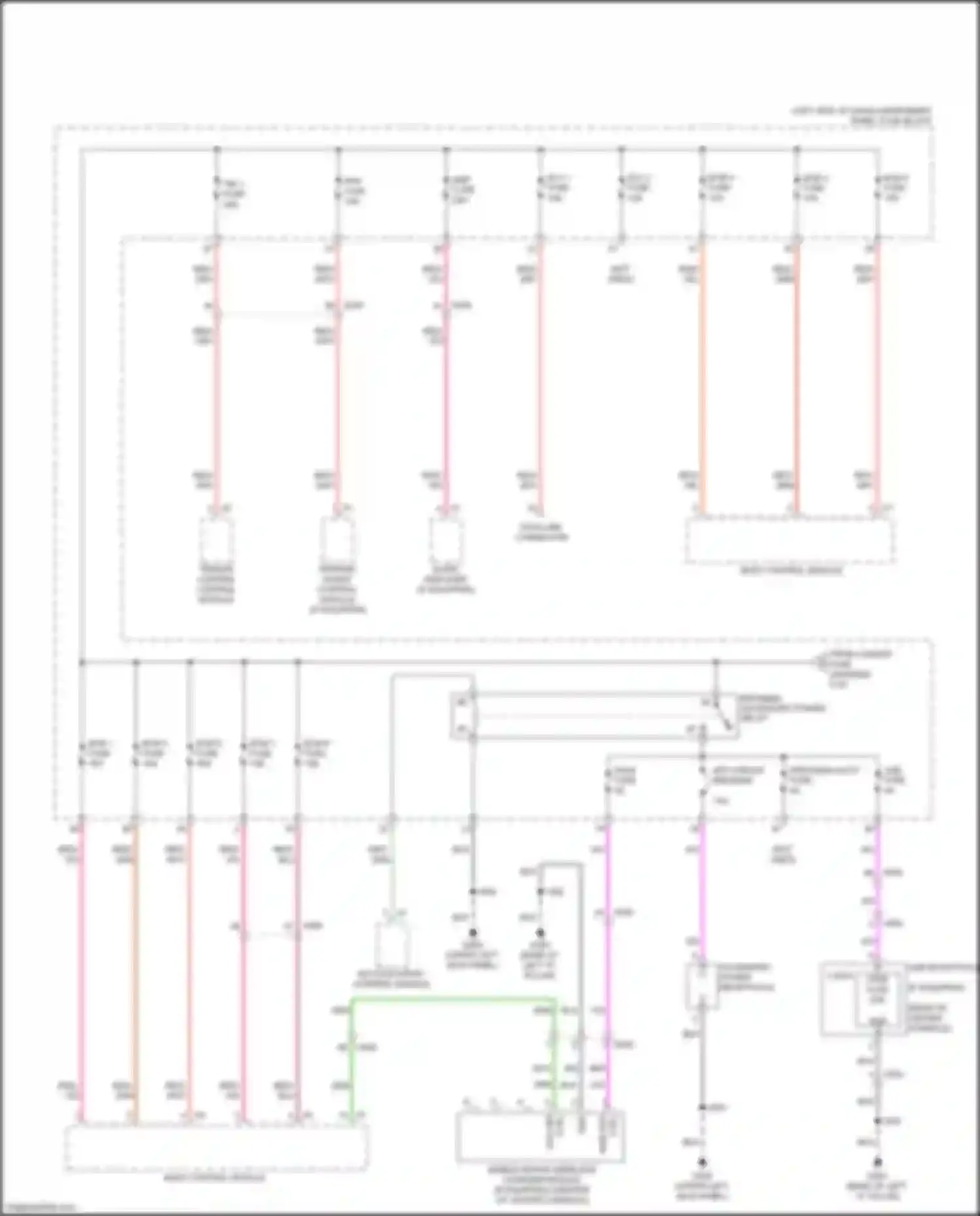 Bolt Chevrolet I (2016-2021): Power distribution circuit (3 of 6)