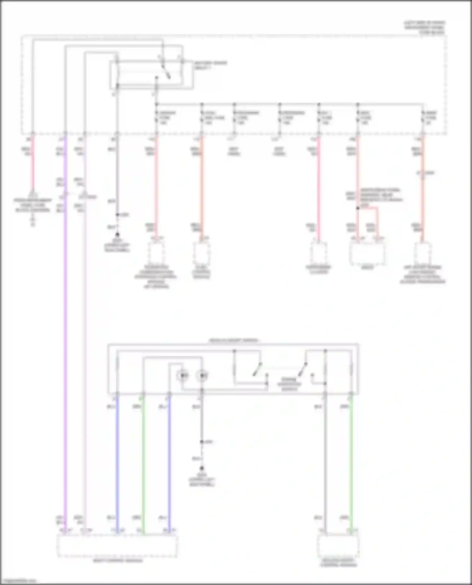 Bolt Chevrolet I (2016-2021): Power distribution circuit (6 of 6)