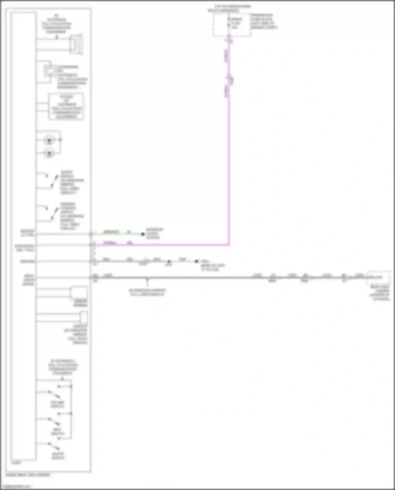 Wiring diagram dimming control switch for Chevrolet Bolt I (2016-2021) (1 of 1)