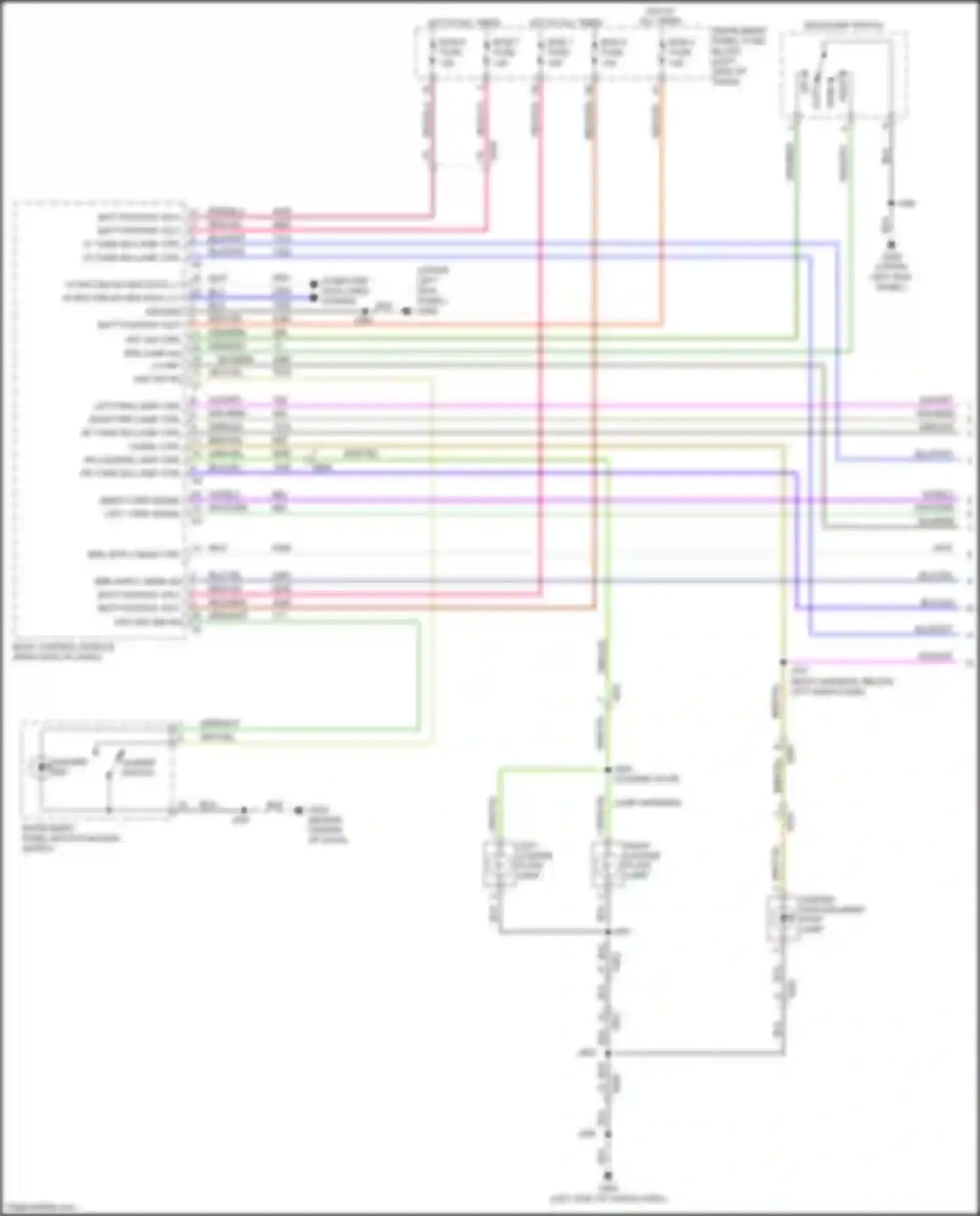 Wiring diagram hazard ind for Chevrolet Bolt I (2016-2021) (1 of 1)