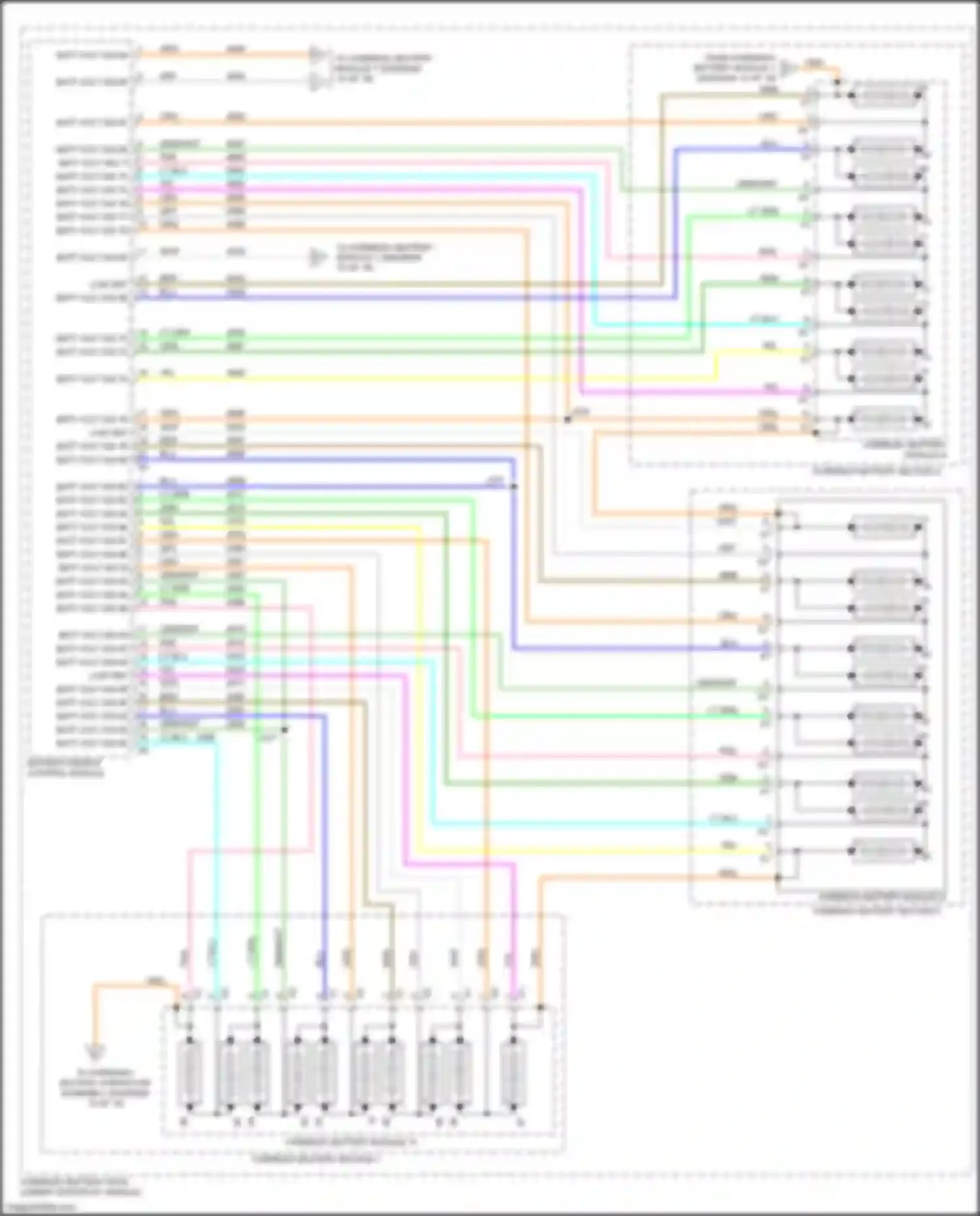 Wiring diagram hybrid/ev battery module 10 for Chevrolet Bolt I (2016-2021) (2 of 2)