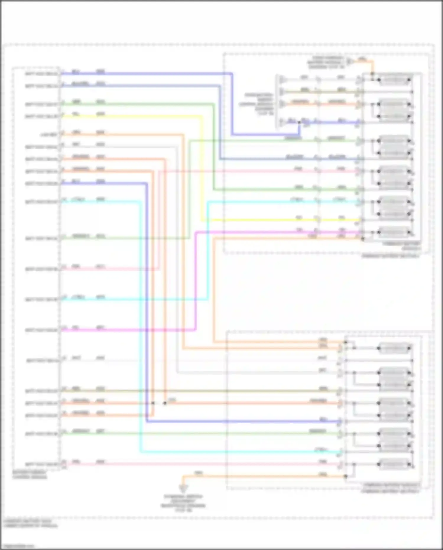 Wiring diagram hybrid/ev battery module 4 for Chevrolet Bolt I (2016-2021) (1 of 1)