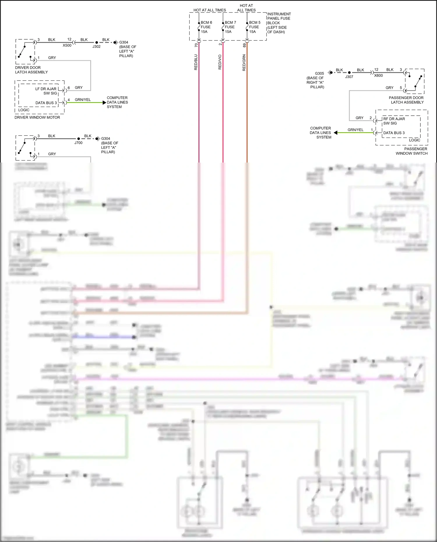 Chevrolet Bolt I (2016-2021) interior lp ctrl wiring diagram  (1 of 1)