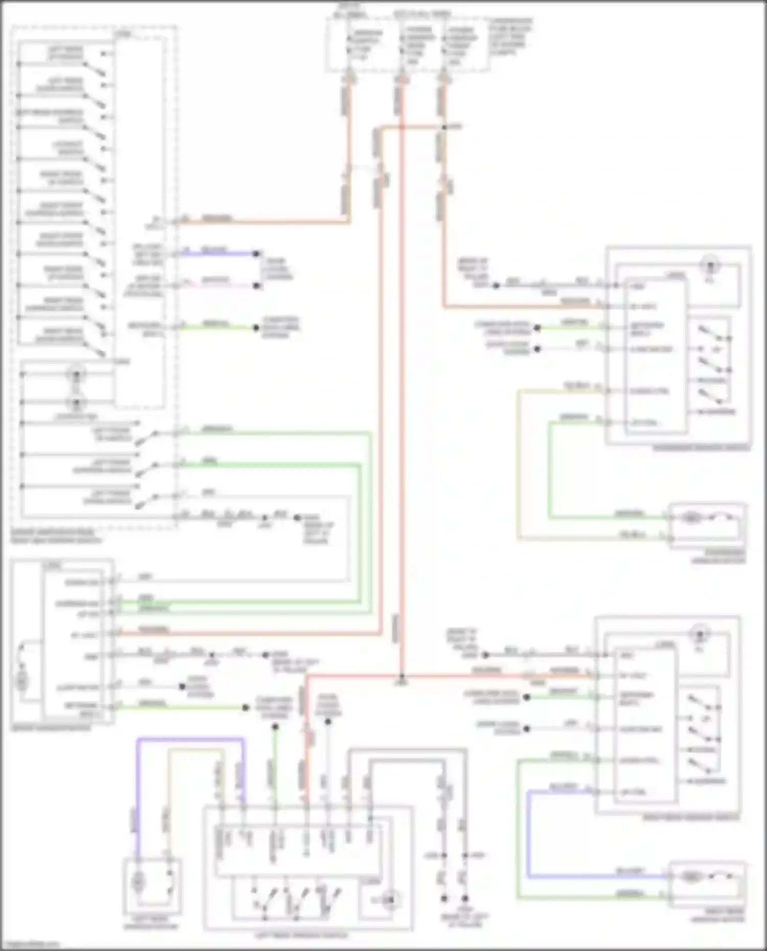 Wiring diagram left front express switch for Chevrolet Bolt I (2016-2021) (1 of 1)