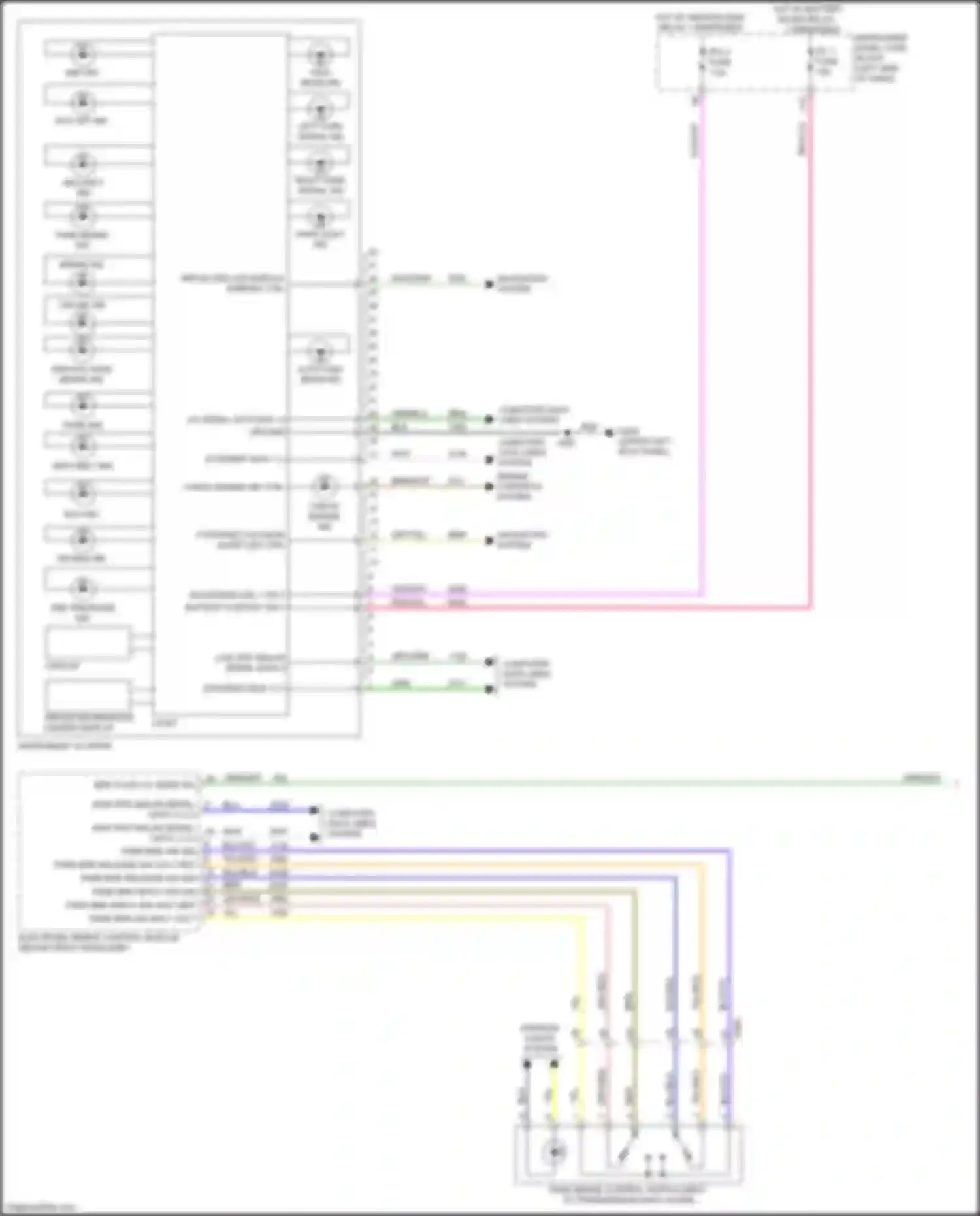 Wiring diagram navigation system for Chevrolet Bolt I (2016-2021) (1 of 6)